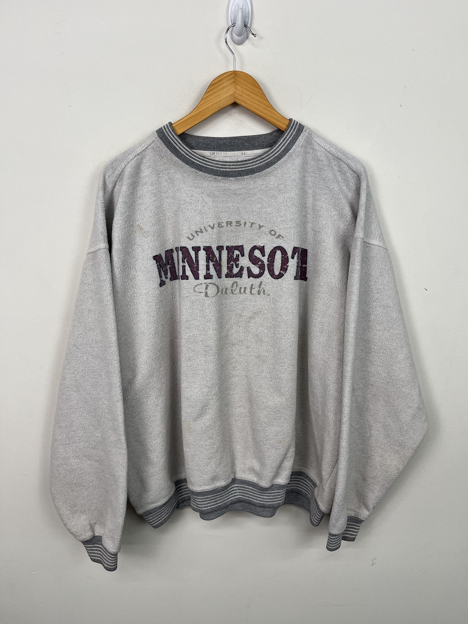 Vintage 90s University of Minnesota Duluth Fleece Crewneck Size XXL