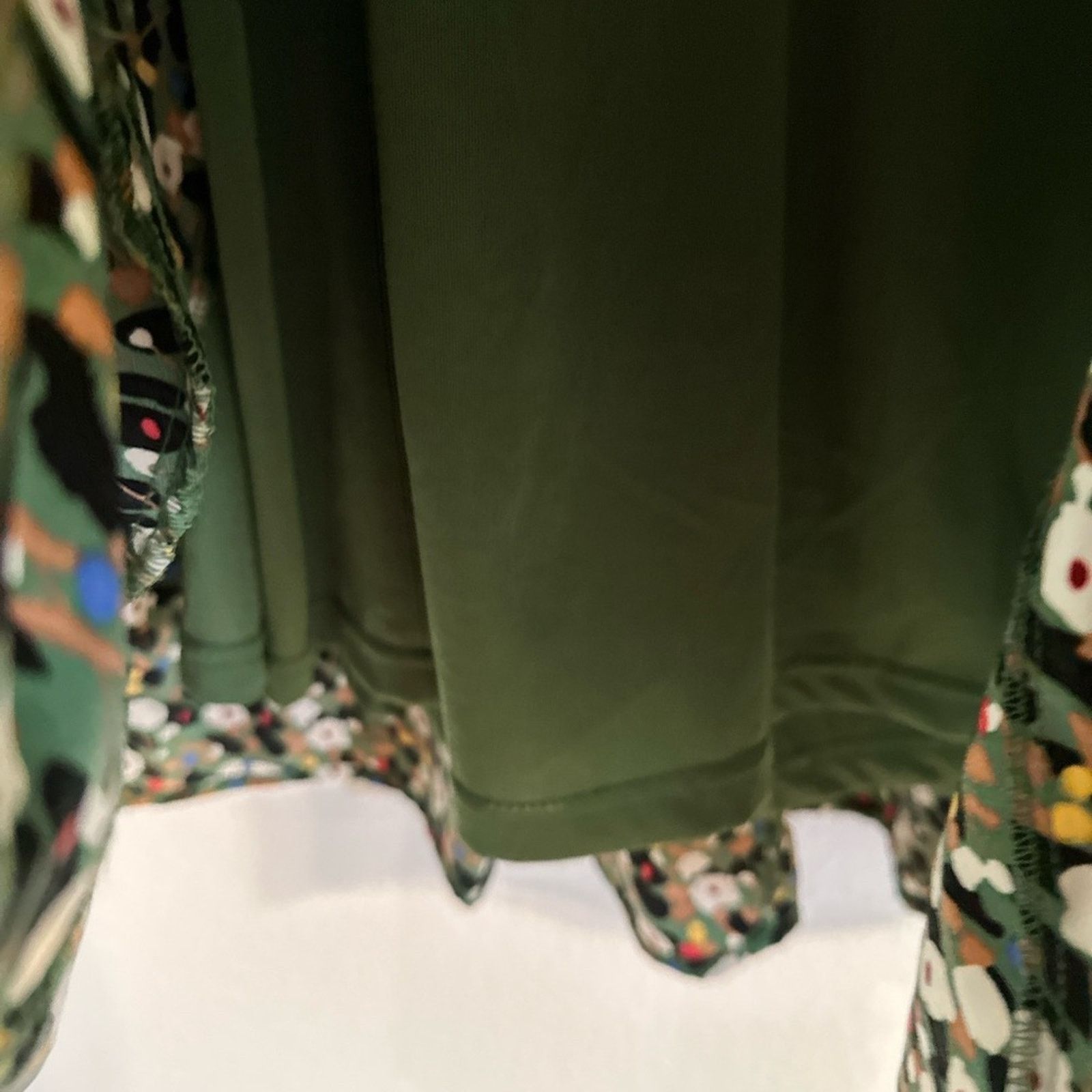 Enro Entro Dark Green Multi Long Sleeve mini dress Size M / US 6-8 / IT 42-44 - 6 Thumbnail