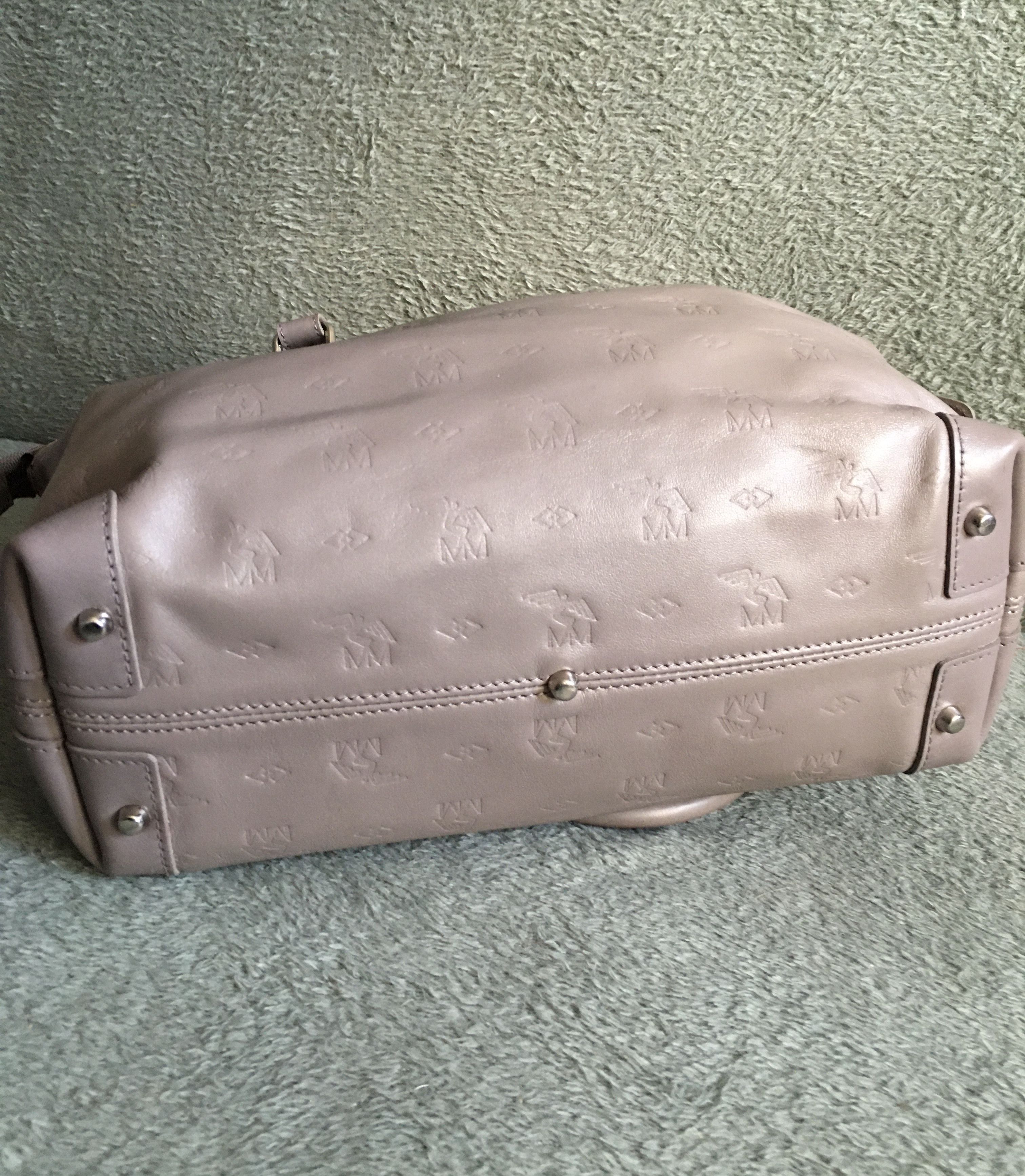 Maison Mollerus Maison Mollerus Leather Monogram Vintage Handbag Bag Size ONE SIZE - 9 Thumbnail