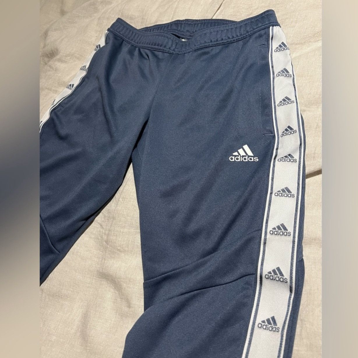 Adidas adidas trio track pant joggers in muted navy blue small nike Size 28" / US 6 / IT 42 - 3 Thumbnail