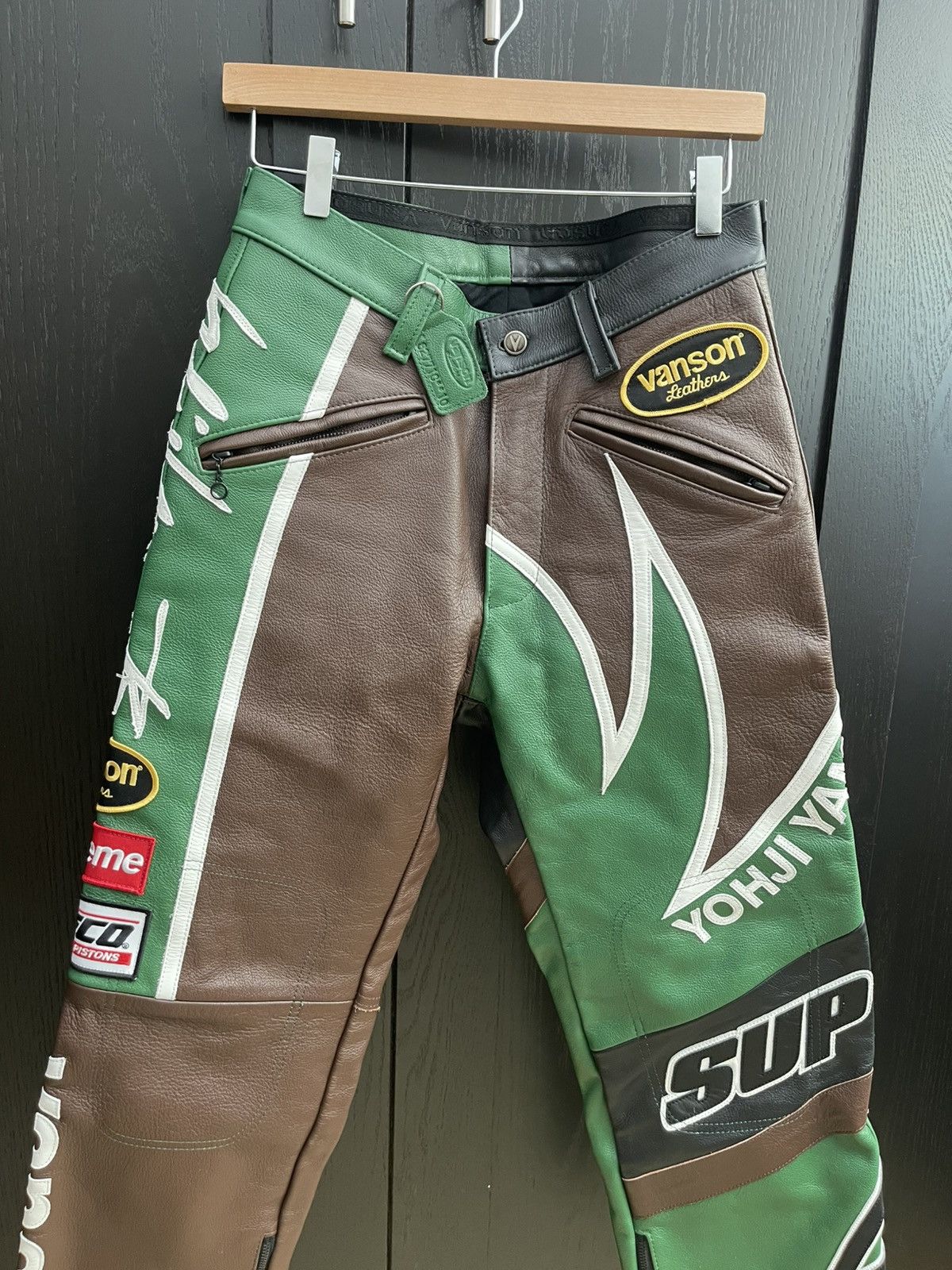 Supreme × Yohji Yamamoto Vanson Leather Pants Size US 30 / EU 46 - 2 Thumbnail