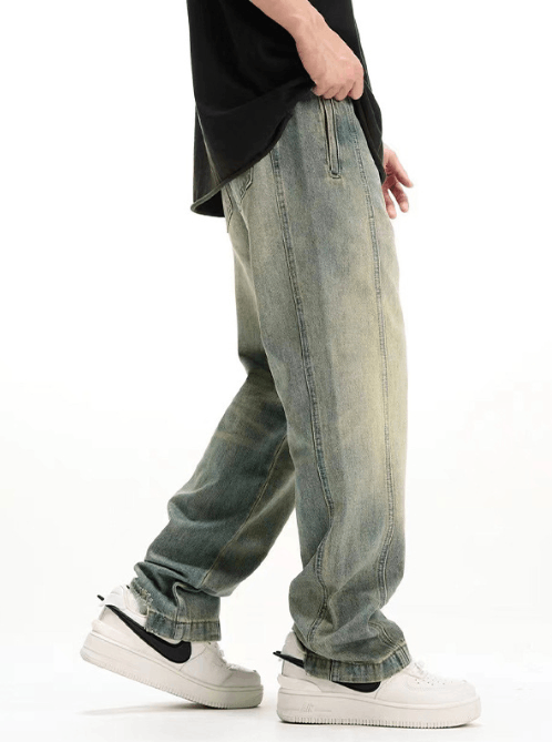 Japanese Brand High street American trendy retro distressed jeans for men Size US 32 / EU 48 - 4 Thumbnail