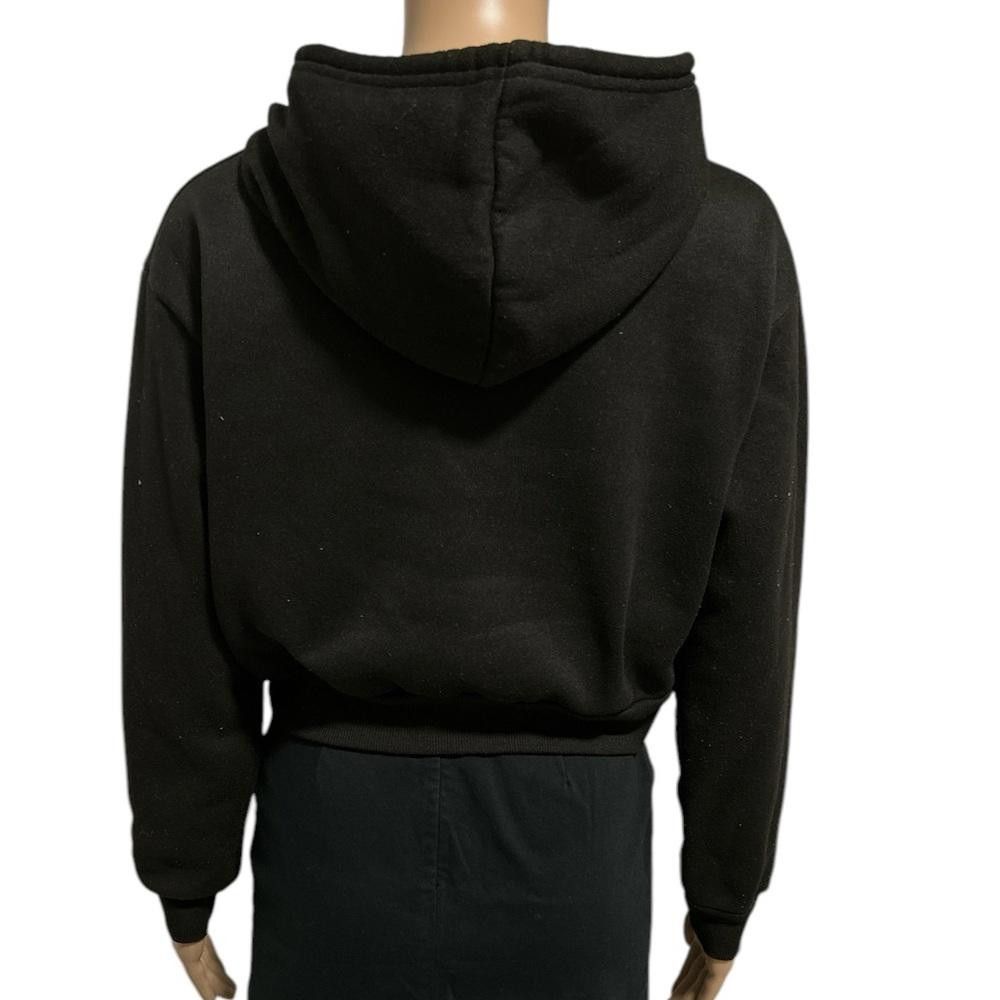 Shein SHEIN Black cropped hoodie Size S / US 4 / IT 40 - 3 Thumbnail