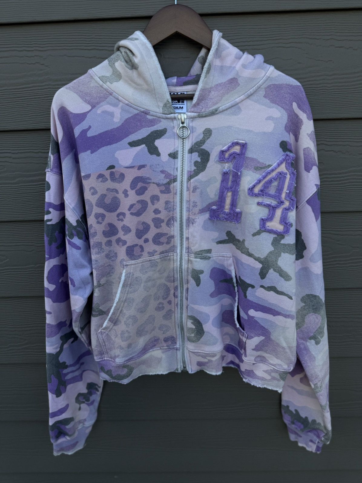 Vale Valley Hoodie Purple Camo Zip Up Size Medium (NEW) Size US M / EU 48-50 / 2 - 1 Thumbnail