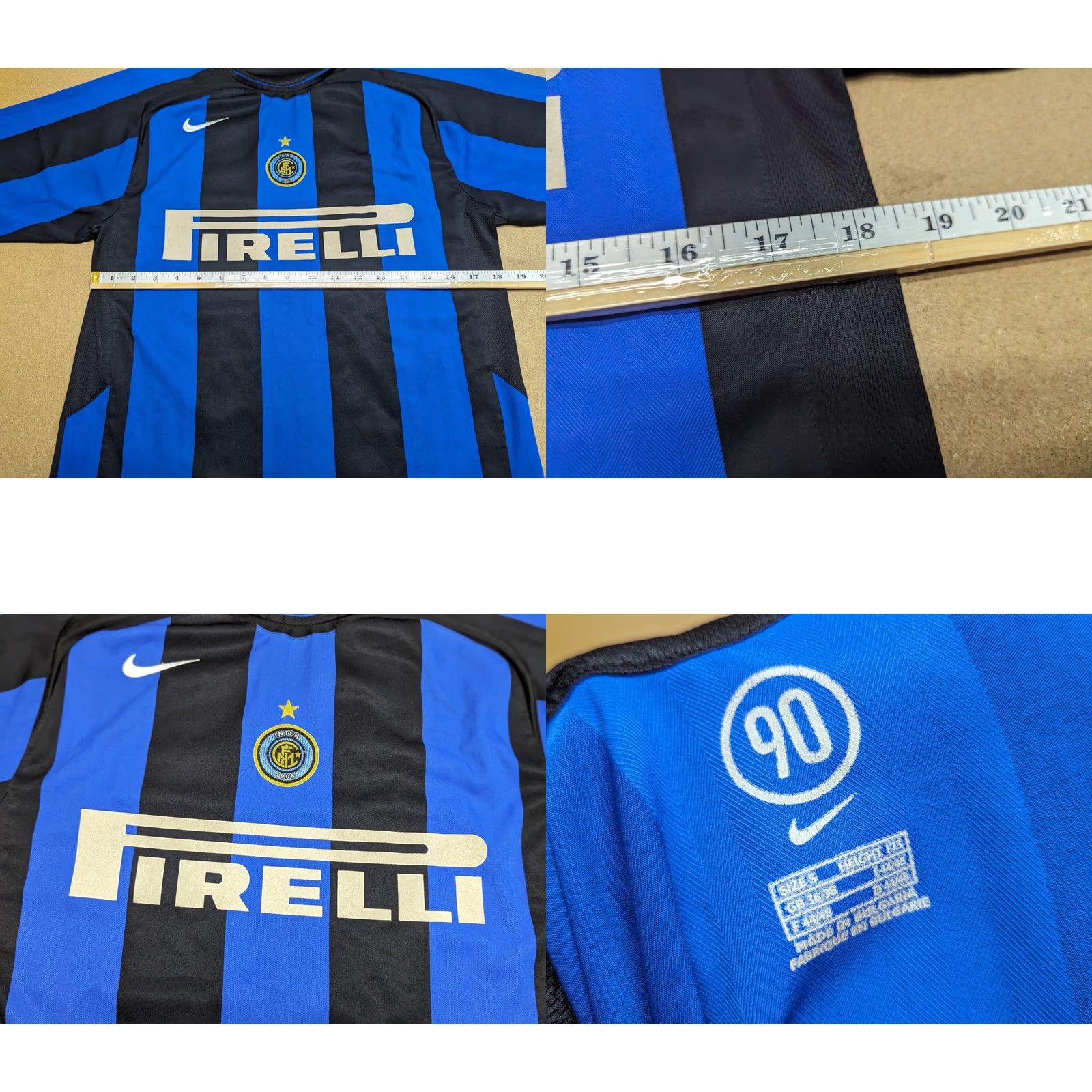 Nike Nike Inter Milan 2004 2005 Home Football Jersey Mens Small Soccer Dri-Fit T-Shirt Short Sleeve Multicolor Nike Size US S / EU 44-46 / 1 - 8 Thumbnail