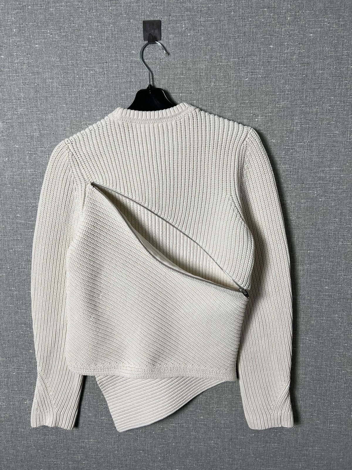 Alexander Wang ALEXANDER WANG Asymmetrical Zip Peel Away Knitted Sweater Size M / US 6-8 / IT 42-44 - 19 Thumbnail