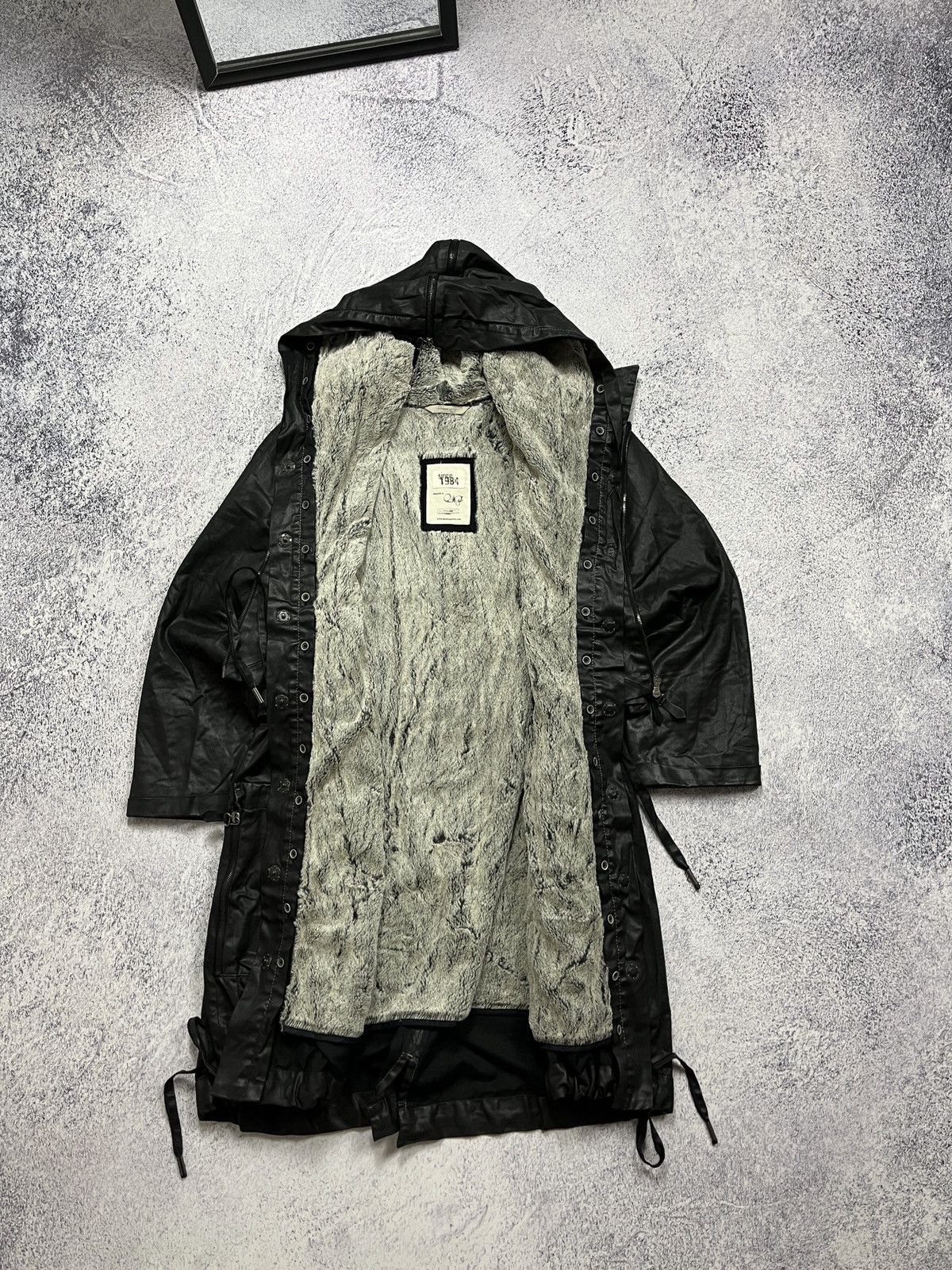 Annette Gortz × Japanese Brand Annette Gortz Avant Garde Zipped Trench Winter Jacket Rare Size S / US 4 / IT 40 - 13 Thumbnail