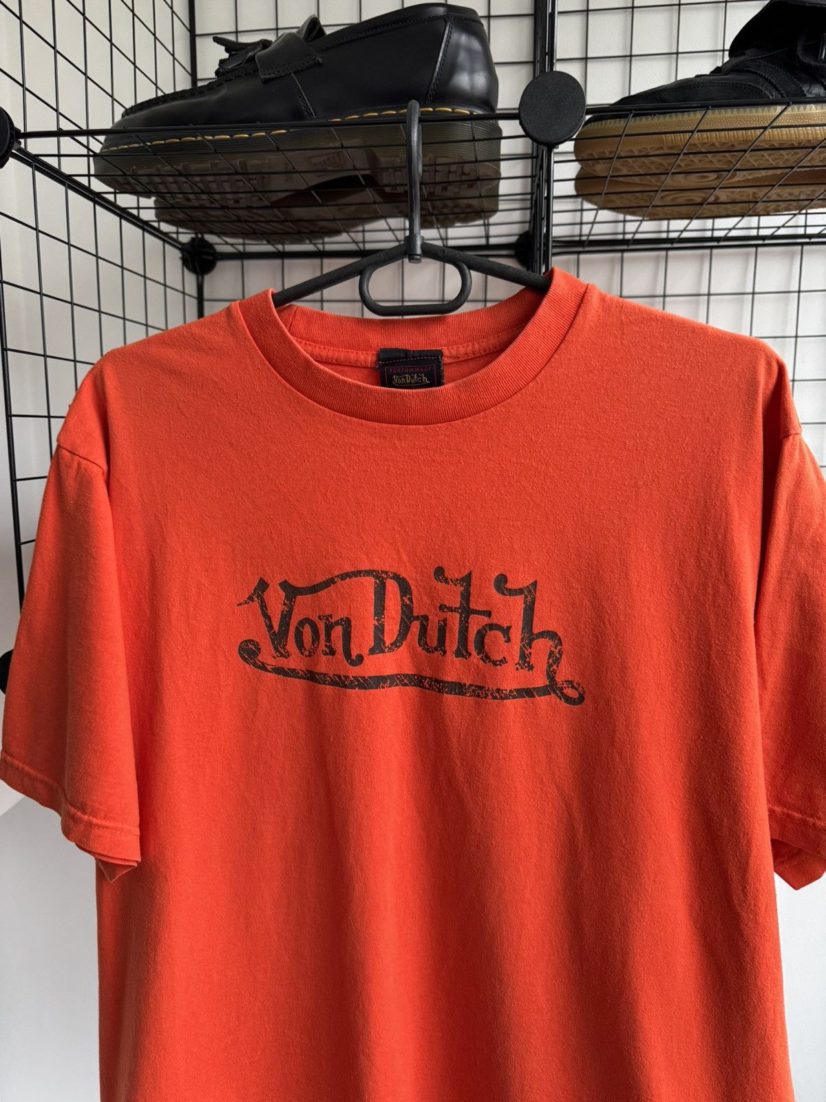 Vintage × Von Dutch Vintage Von Dutch Orange T-shirt Size US M / EU 48-50 / 2 - 2 Thumbnail