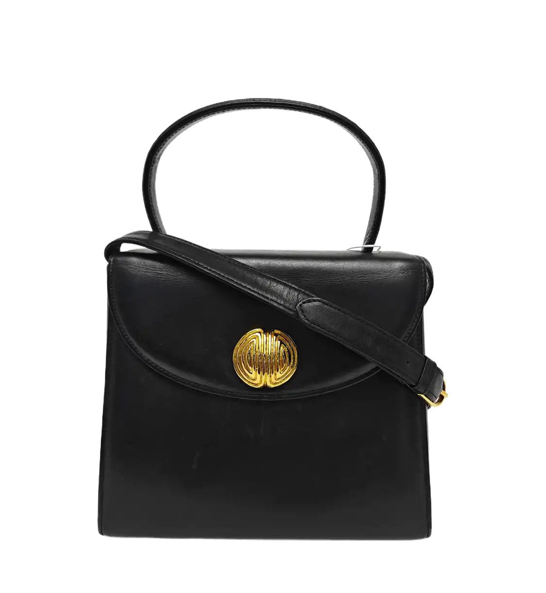 Givenchy GIVENCHY box bag black cowhide leather shoulder bag handbag crossbody gold hardw Size ONE SIZE - 1 Thumbnail