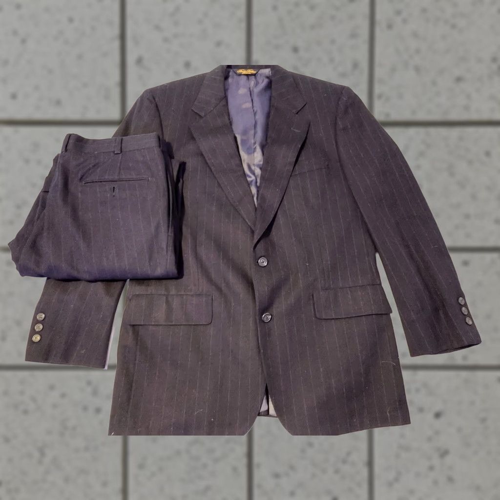 Brooks Brothers Brooks Brothers Suit Mens Wool 41R Navy Blue 2 Piece Regular Size 41 Blue Wool 2 Piece Men’s Suit Size 42R - 1 Thumbnail