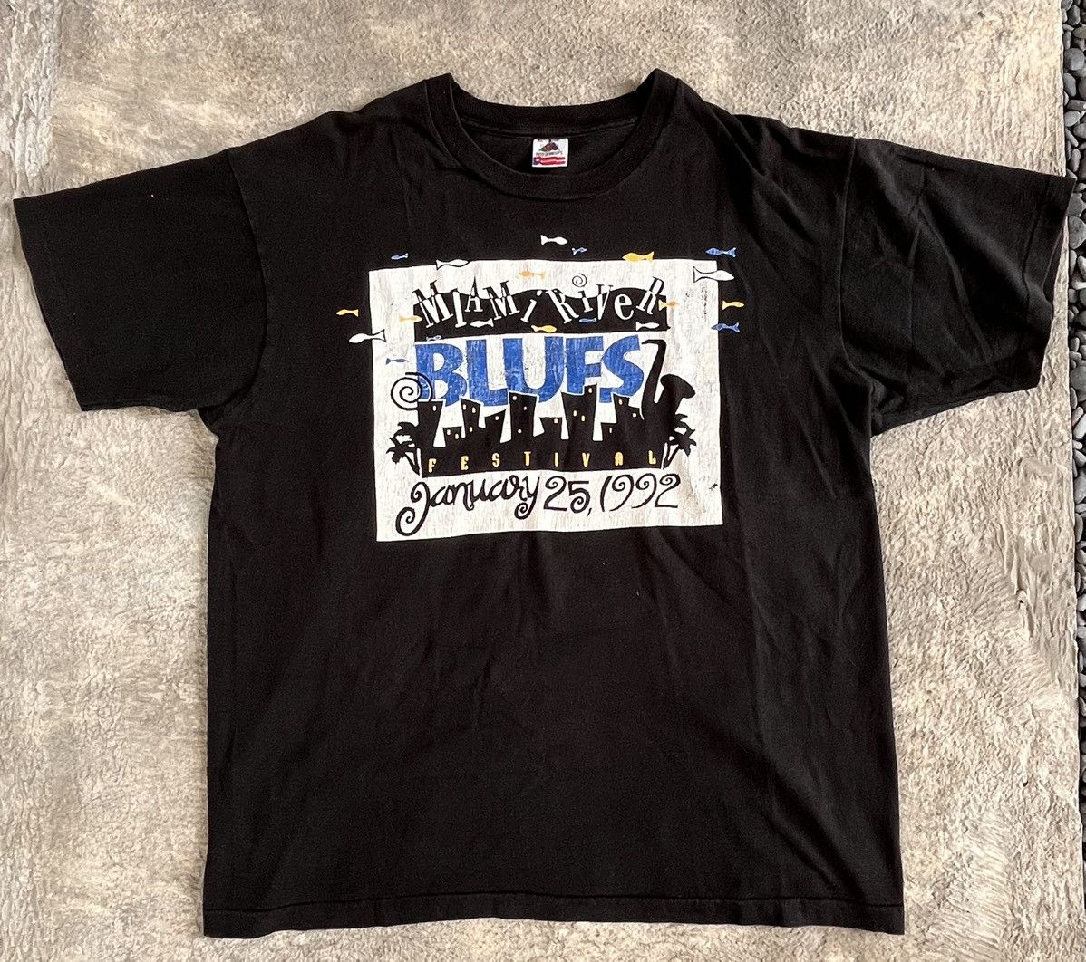 Band Tees Blues Festival January 25, 1992 Tees Size US XL / EU 56 / 4 - 1 Thumbnail