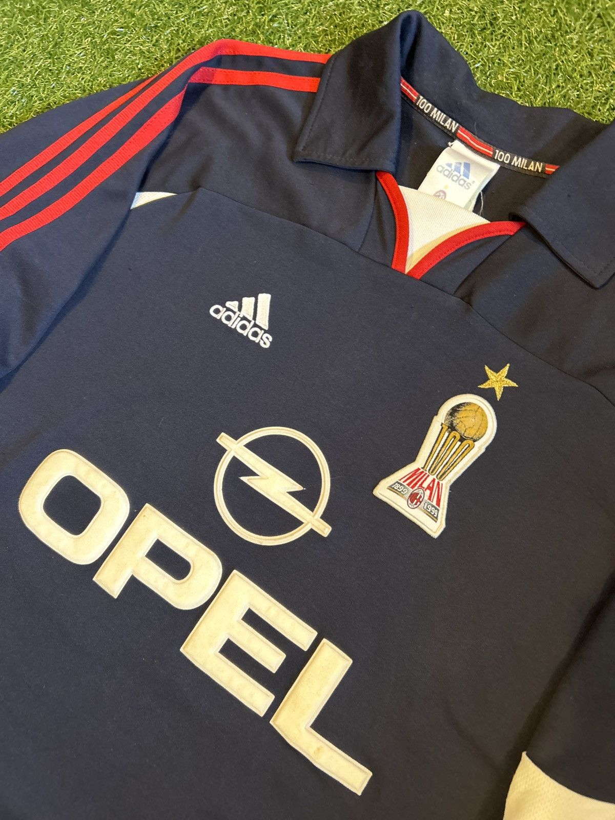 Adidas × Vintage 99/00 AC Milan Centenary Maldini Third Shirt Size US L / EU 52-54 / 3 - 5 Thumbnail