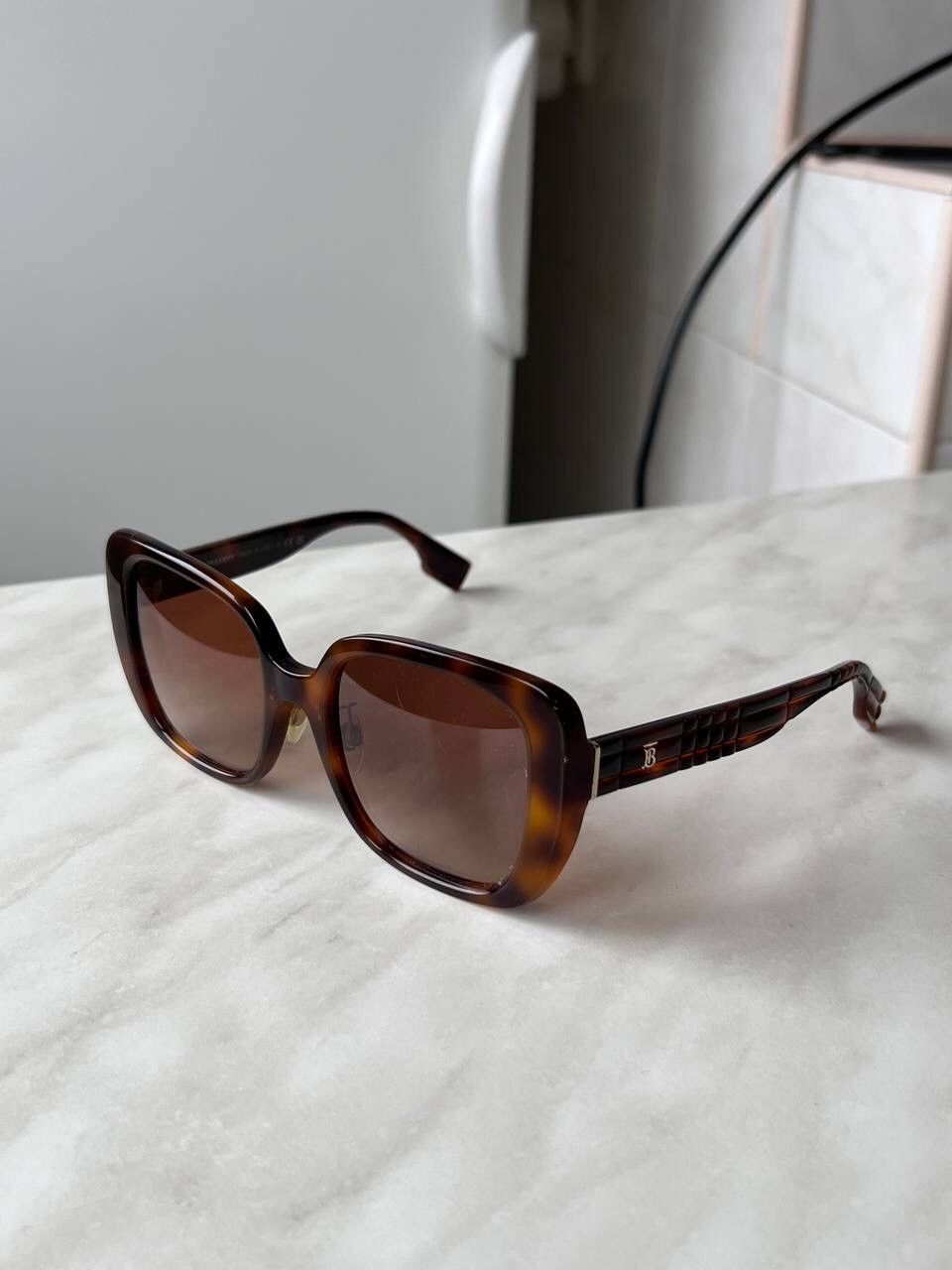Burberry × Vintage Vintage Burberry '00s Sunglasses Eyewear Y2K Brown B 4371-F Size ONE SIZE - 11 Thumbnail