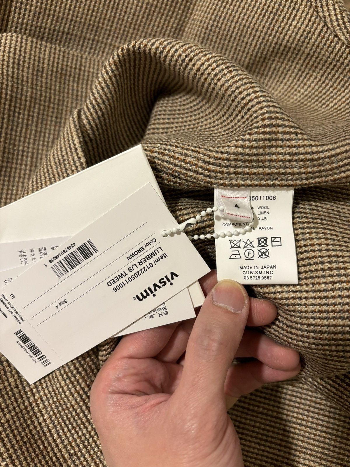 VISVIM LUMBER L/S TWEED SHIRT BROWN