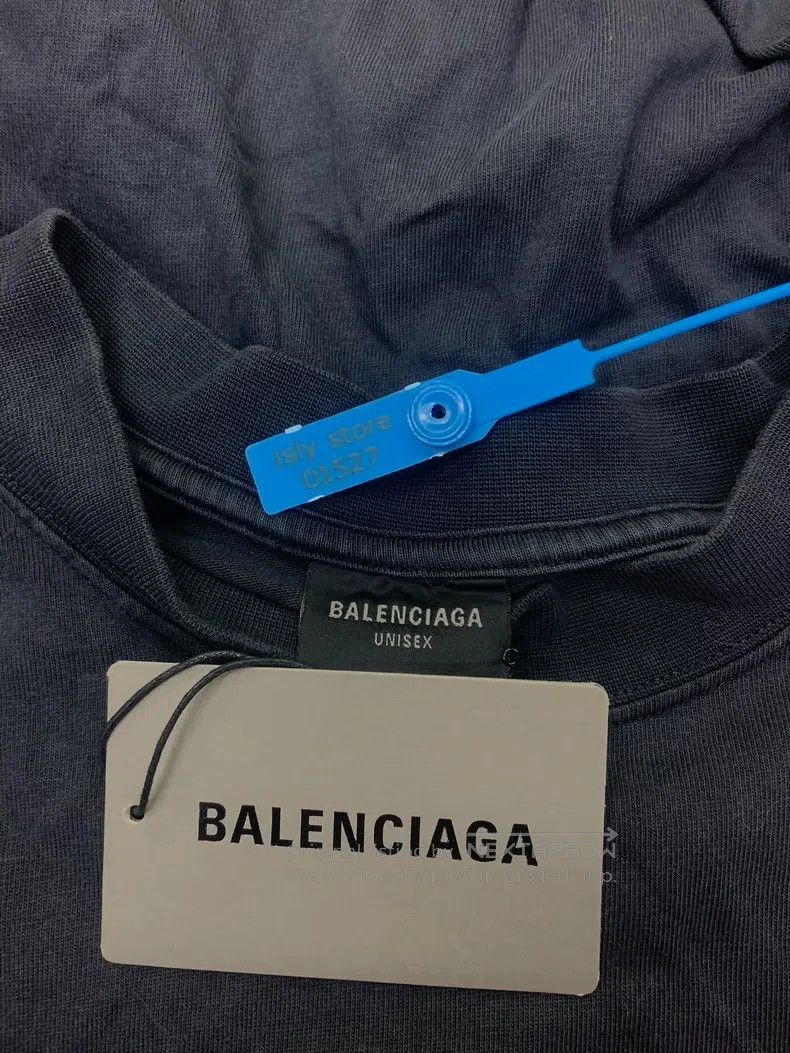Balenciaga Balenciaga Plain pattern printed round neck short-sleeve Size US L / EU 52-54 / 3 - 5 Thumbnail
