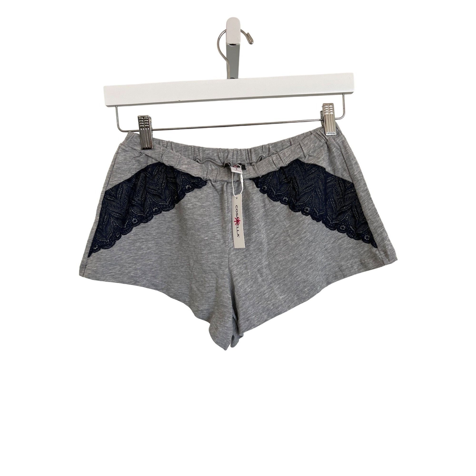 Cosabella Cosabella Ferrara Boxer Shorts With Navy Lace Trim Size 27" / US 4 / IT 40 - 1 Thumbnail