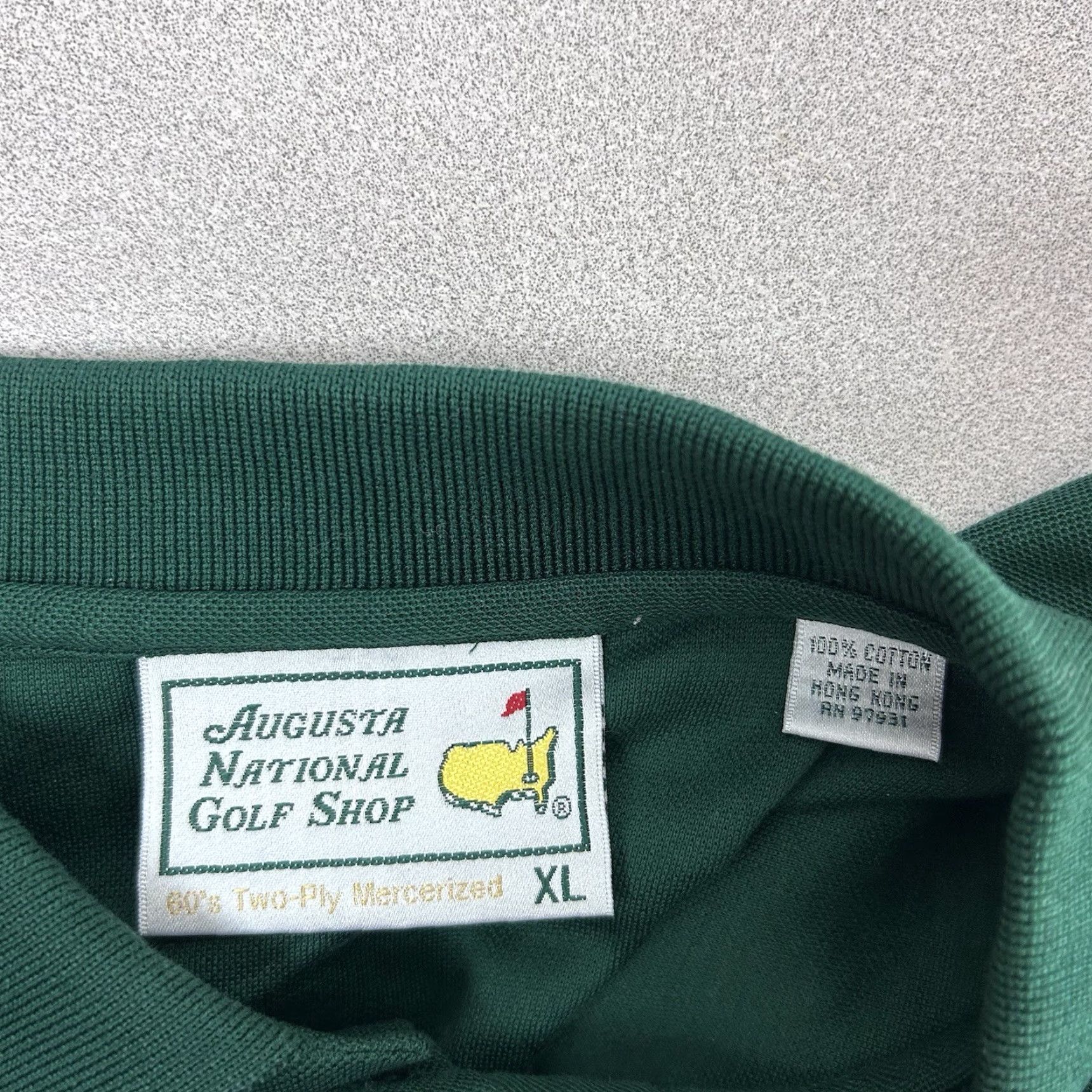 Vintage VINTAGE Augusta National Golf Shop Masters Polo XL Green 60’s Two-Ply Mercerized Shirt Mens Classic Logo Master’s Golf Shop XS? Size US XL / EU 56 / 4 - 3 Thumbnail