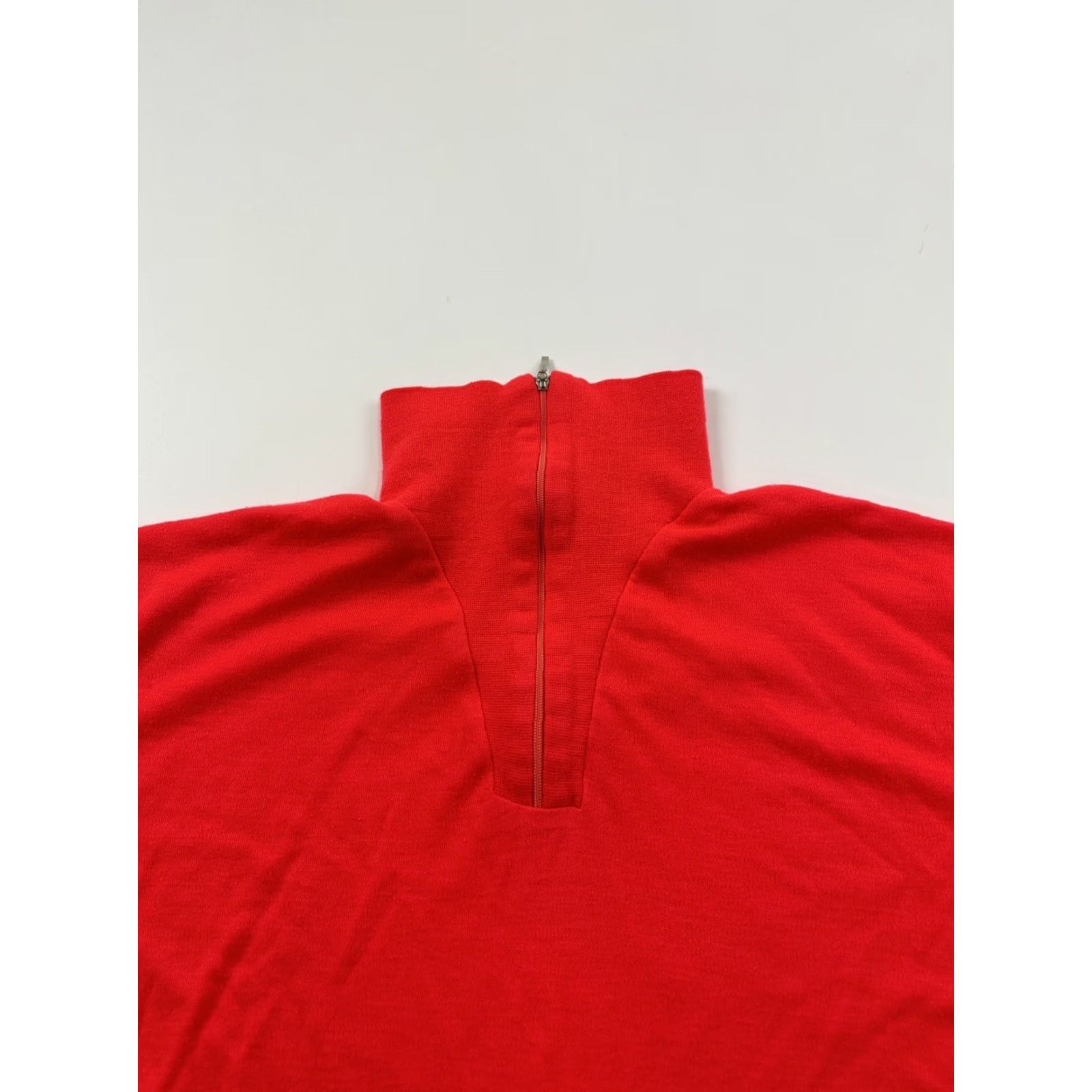 Obermeyer VINTAGE Obermeyer Sweater Mens M Red 1/4 Zip Mock Neck Pullover Knit Zipper Sports Casual Size US M / EU 48-50 / 2 - 2 Thumbnail