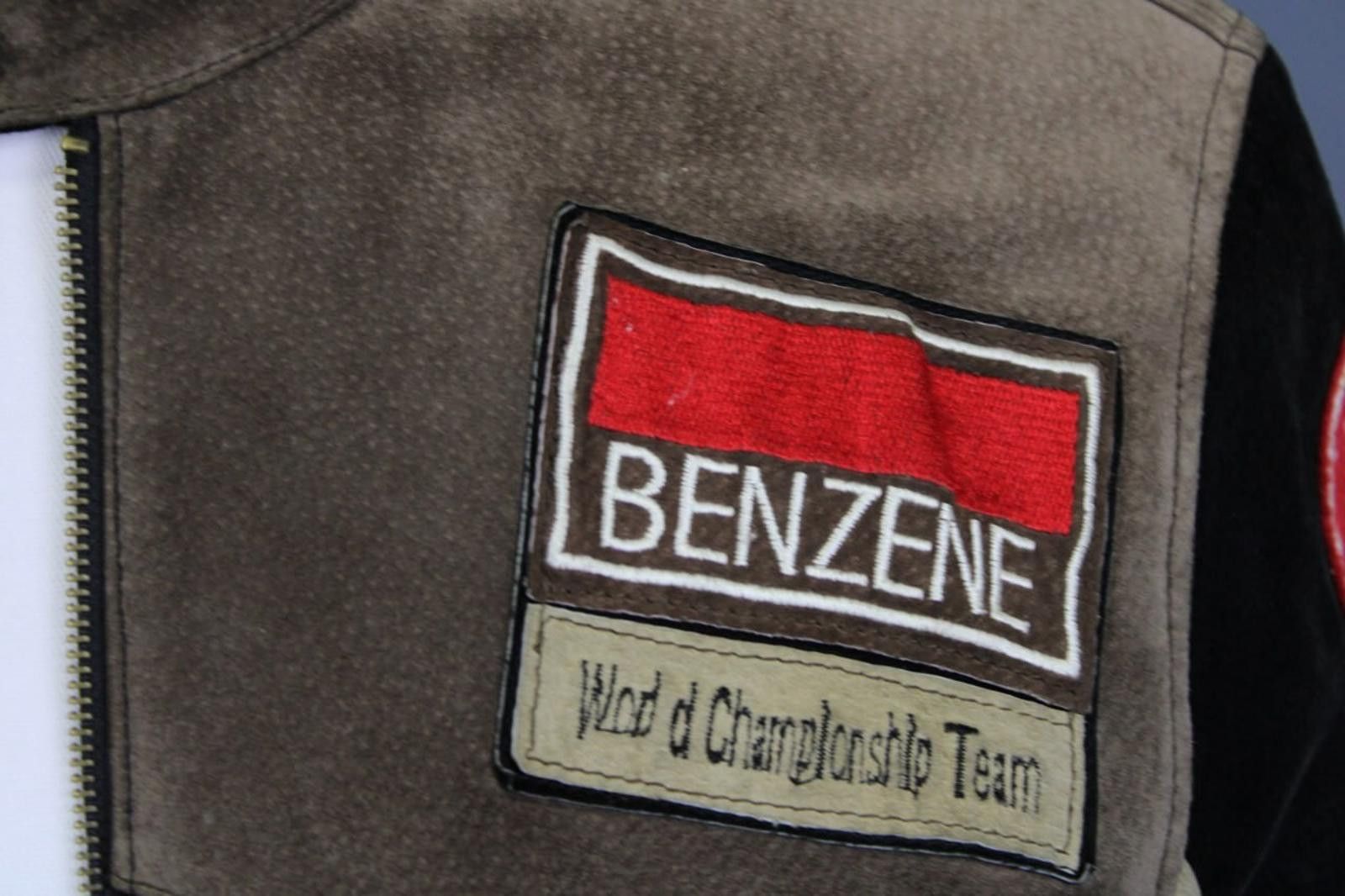 Designer Melbourne Racing Benzene Leather Biker Jacket Size 48 Size US M / EU 48-50 / 2 - 4 Thumbnail