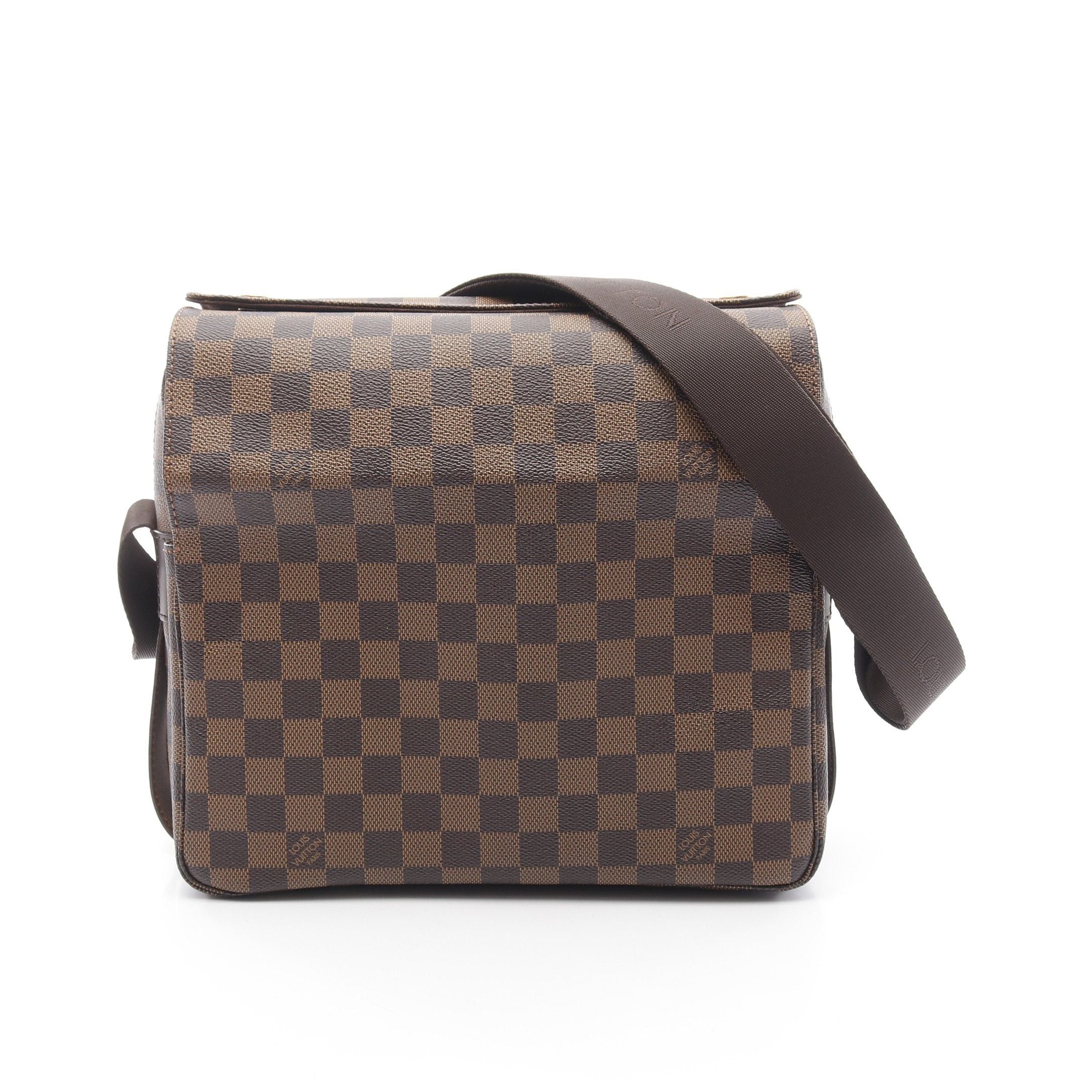 Louis Vuitton Louis Vuitton Naviglio Damier Ebene Shoulder Bag Leather Brown Size ONE SIZE - 1 Thumbnail