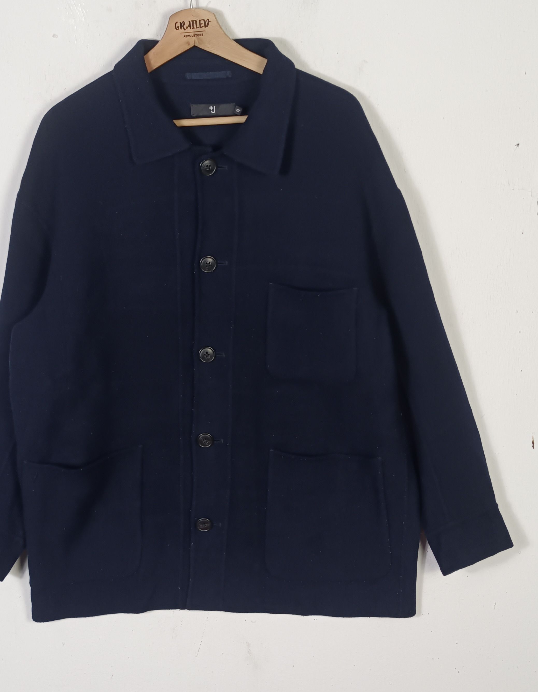 Jil Sander Jil Sander Uniqlo Wool Jacket Size US XL / EU 56 / 4 - 4 Thumbnail