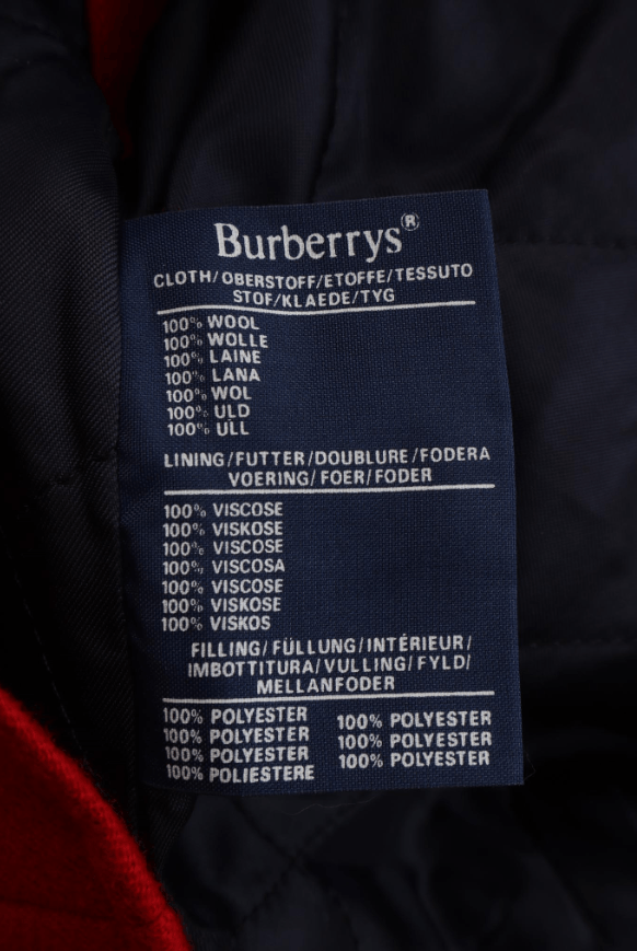Burberry Women's Burberrys Vintage 100% Wool Bomber Jacket Red XL Size XL / US 12-14 / IT 48-50 - 6 Thumbnail