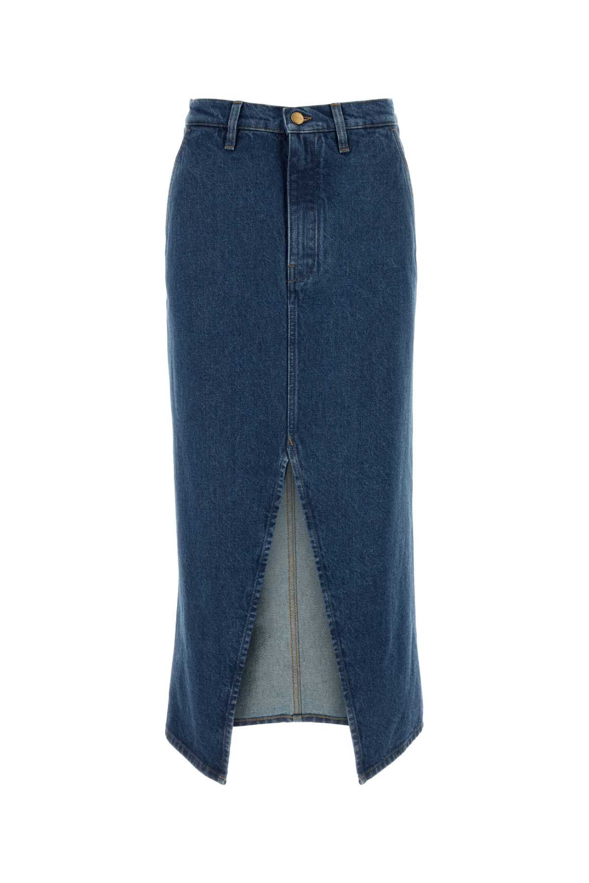 Jil Sander Denim Skirt Size 27" / US 4 / IT 40 - 1 Thumbnail