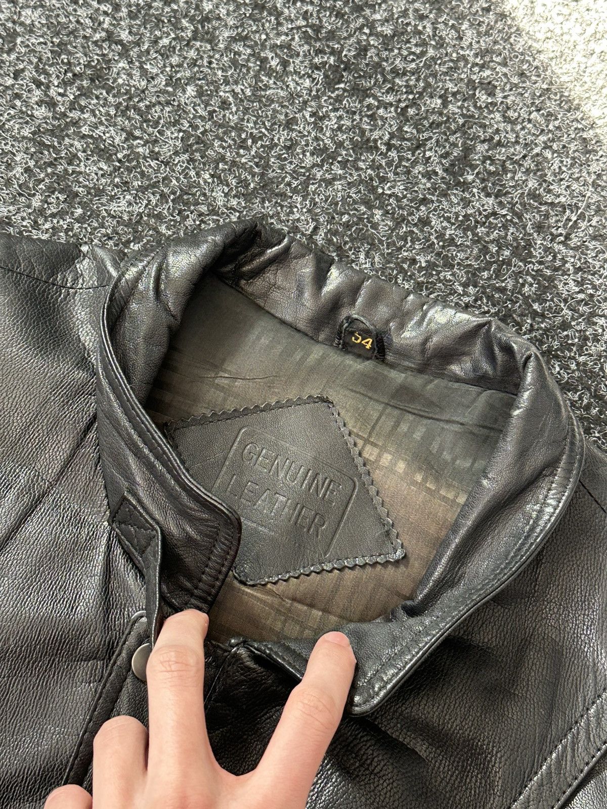Vintage 🚨Vintage 90s Leather Biker Jacket-West Style Maison Margiela Size US L / EU 52-54 / 3 - 6 Thumbnail