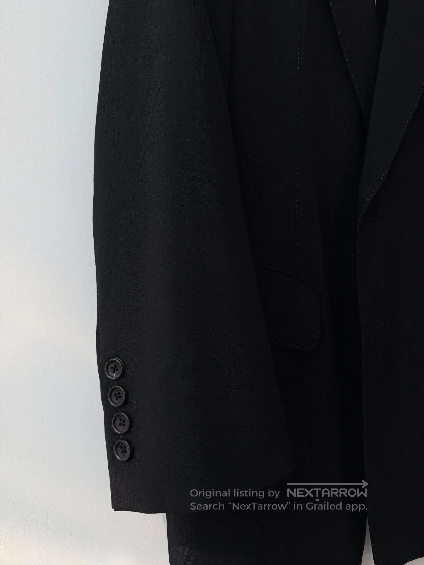 Y's for Men Yohji Yamamoto Black Wool Suit Jacket. Size US M / EU 48-50 / 2 - 3 Thumbnail