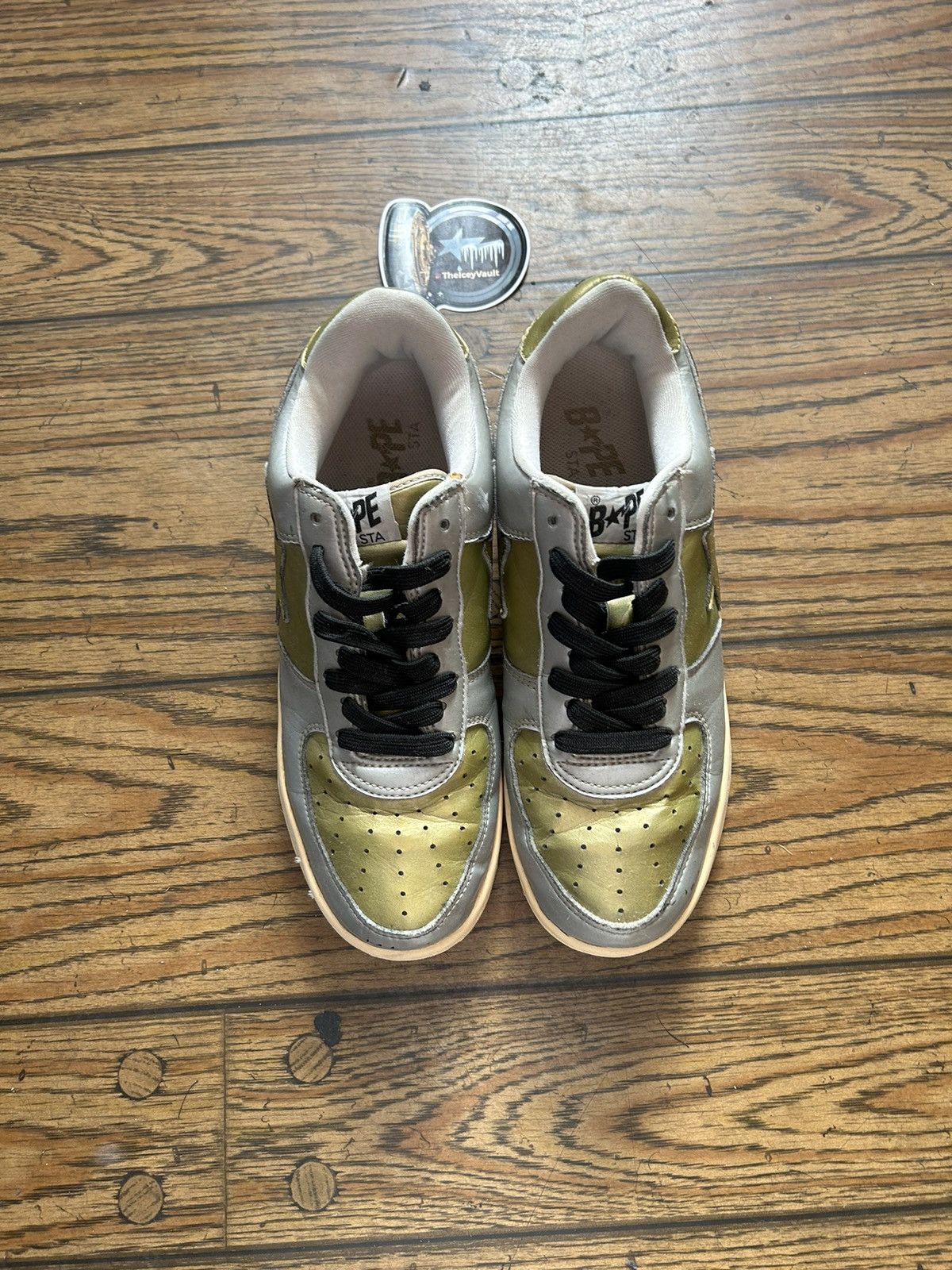 Bape Bape Grey/Green 10th Anniversary Bapesta Size US 9.5 / EU 42-43 - 6 Thumbnail
