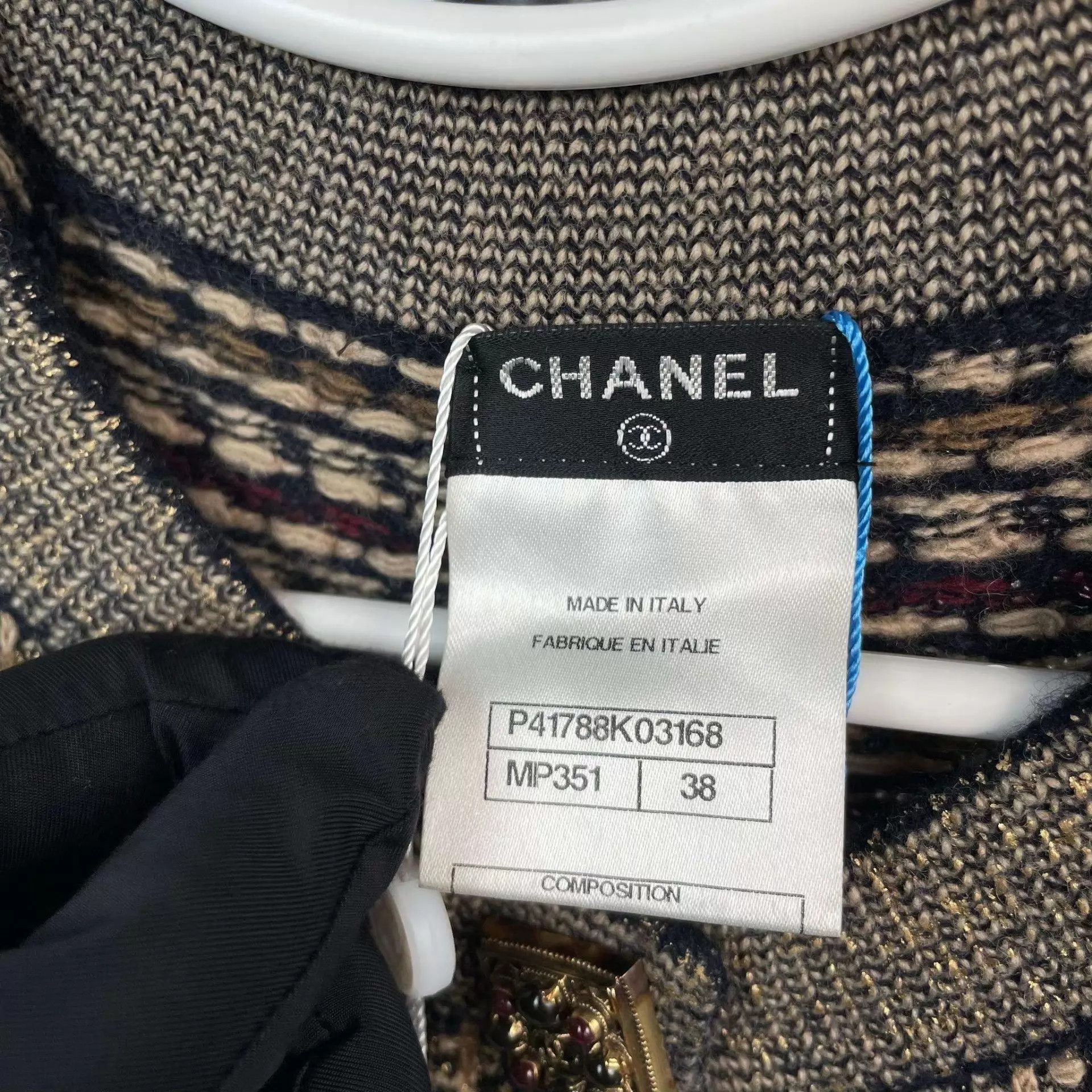 Chanel Chanel Vintage 95 New Black & Gold Knit Sleeveless Dress S Size S / US 4 / IT 40 - 3 Thumbnail