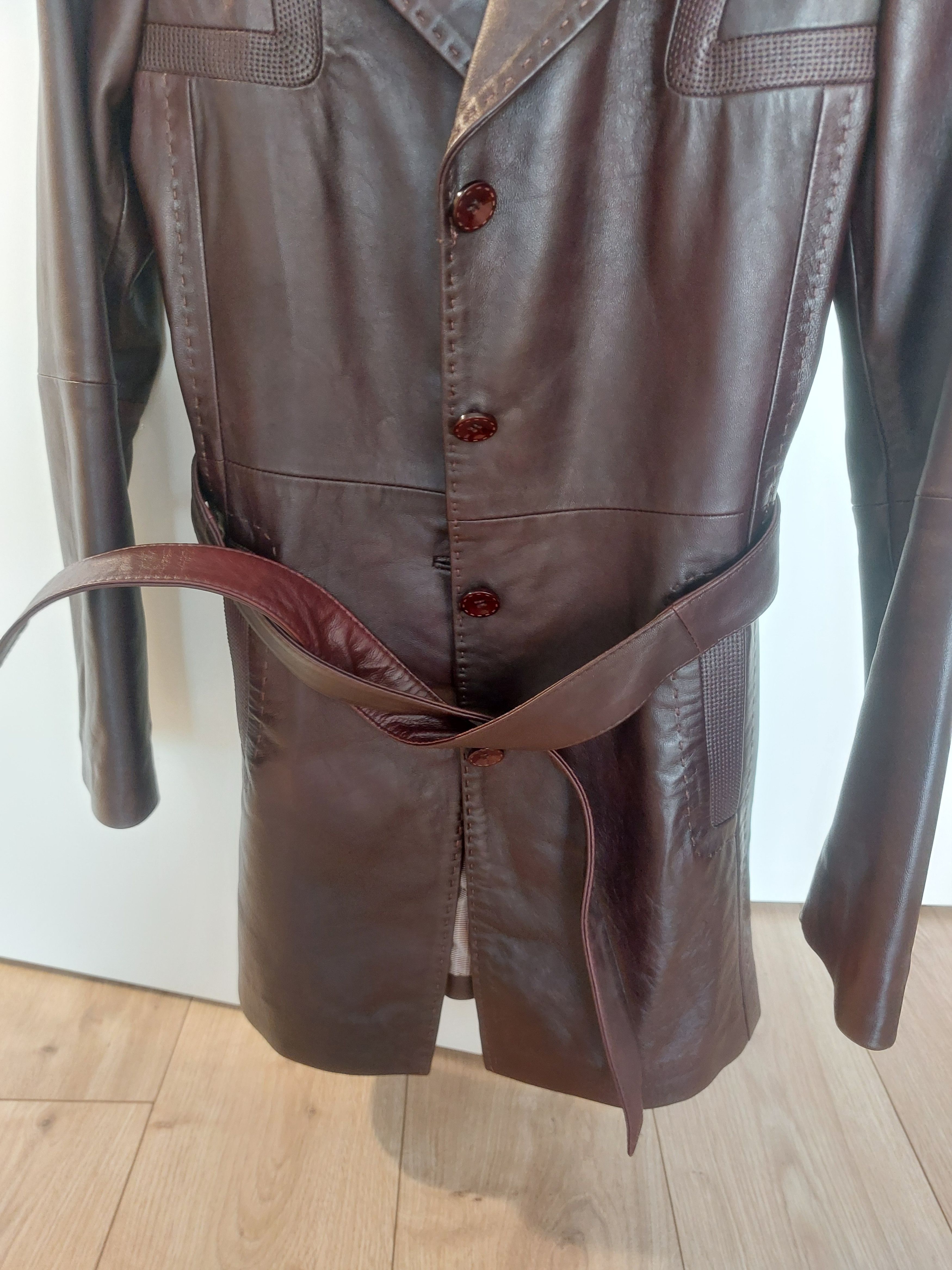 Other Halflong soft leather coat from Derimod, 38 Size M / US 6-8 / IT 42-44 - 2 Thumbnail