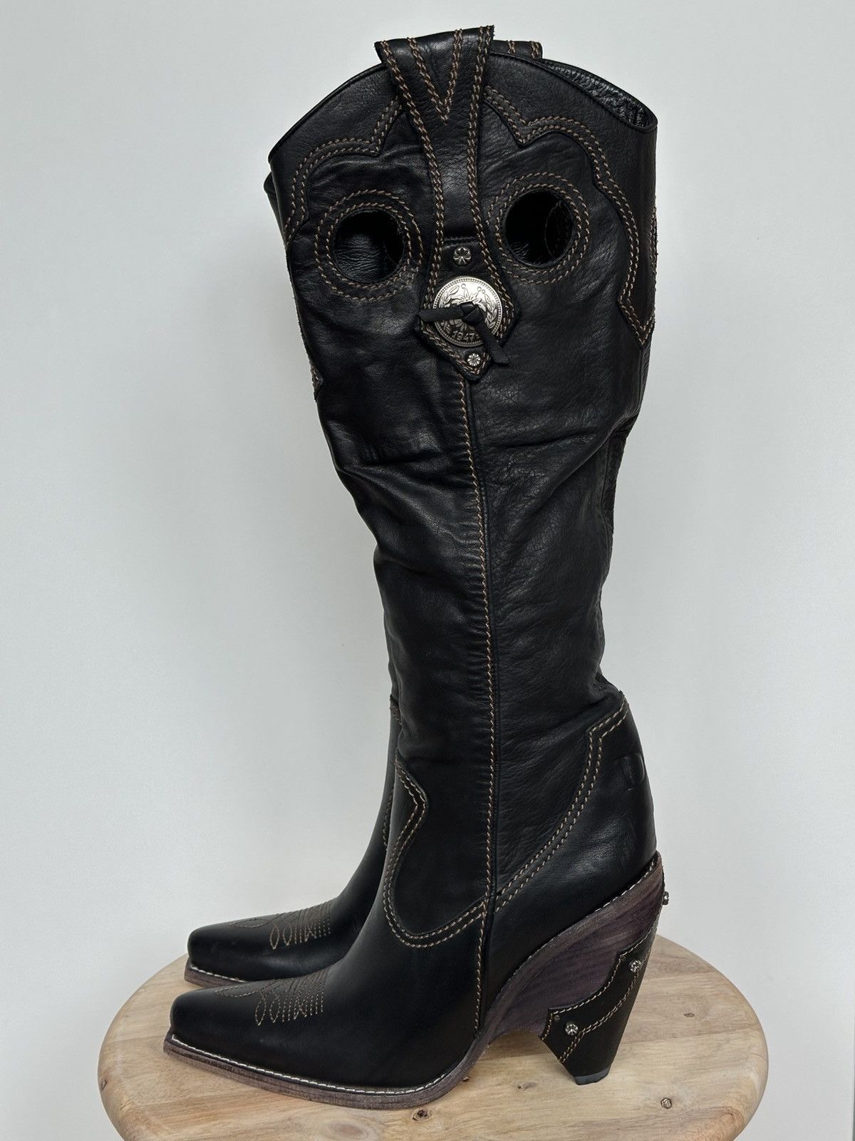 Designer × Dior × Vintage Dior Leather Western Cowboy Boots Designer × Dior × Vintage Dior Leather Western Cowboy Boots