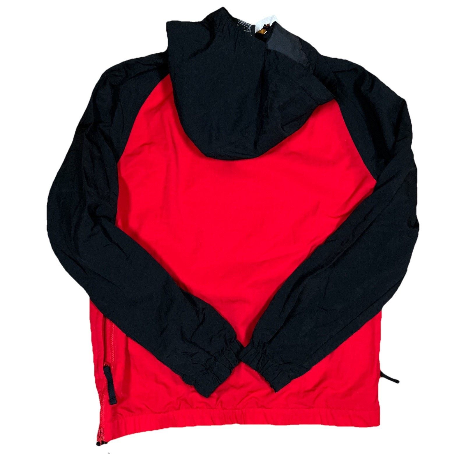 Nike Nike Air Anorak 1/4 Zip Hooded Red Black Small Nylon Jacket Size US S / EU 44-46 / 1 - 2 Thumbnail