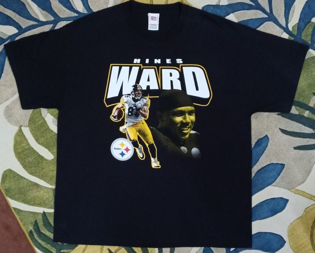 NFL × basketcase gallery Vintage Hines Ward NFL Pittsburgh Steelers T-shirt Size US XL / EU 56 / 4 - 3 Thumbnail