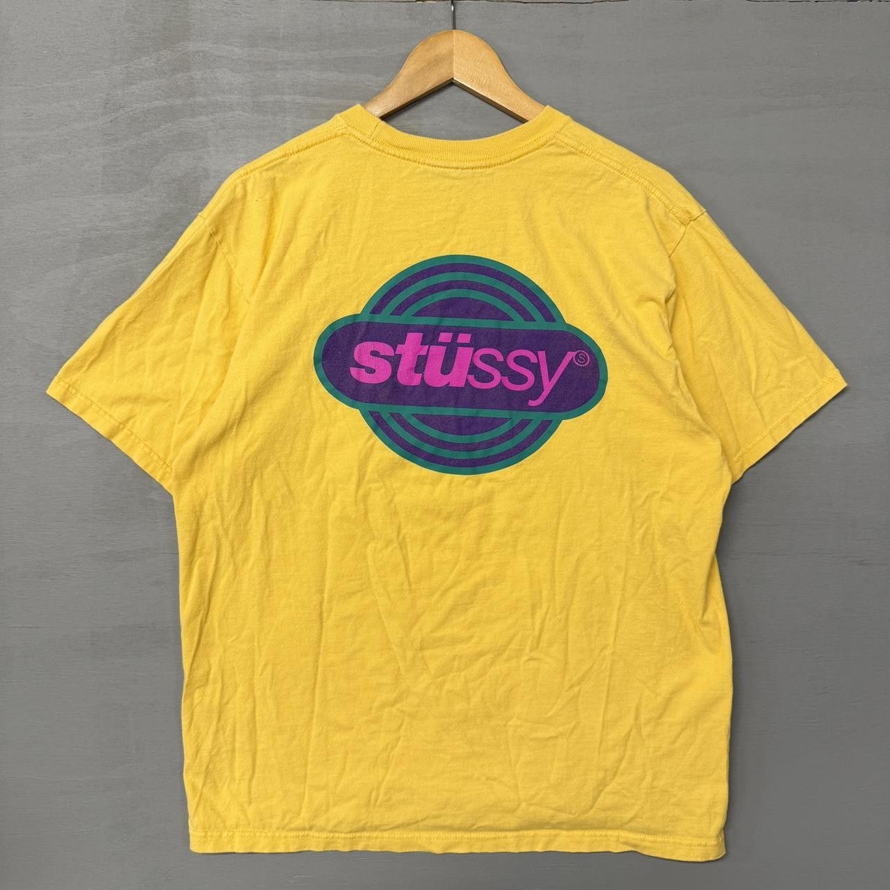 Stussy Rare Stussy Vintage Circuit Shirt Yellow Men’s Large Size US L / EU 52-54 / 3 - 1 Thumbnail