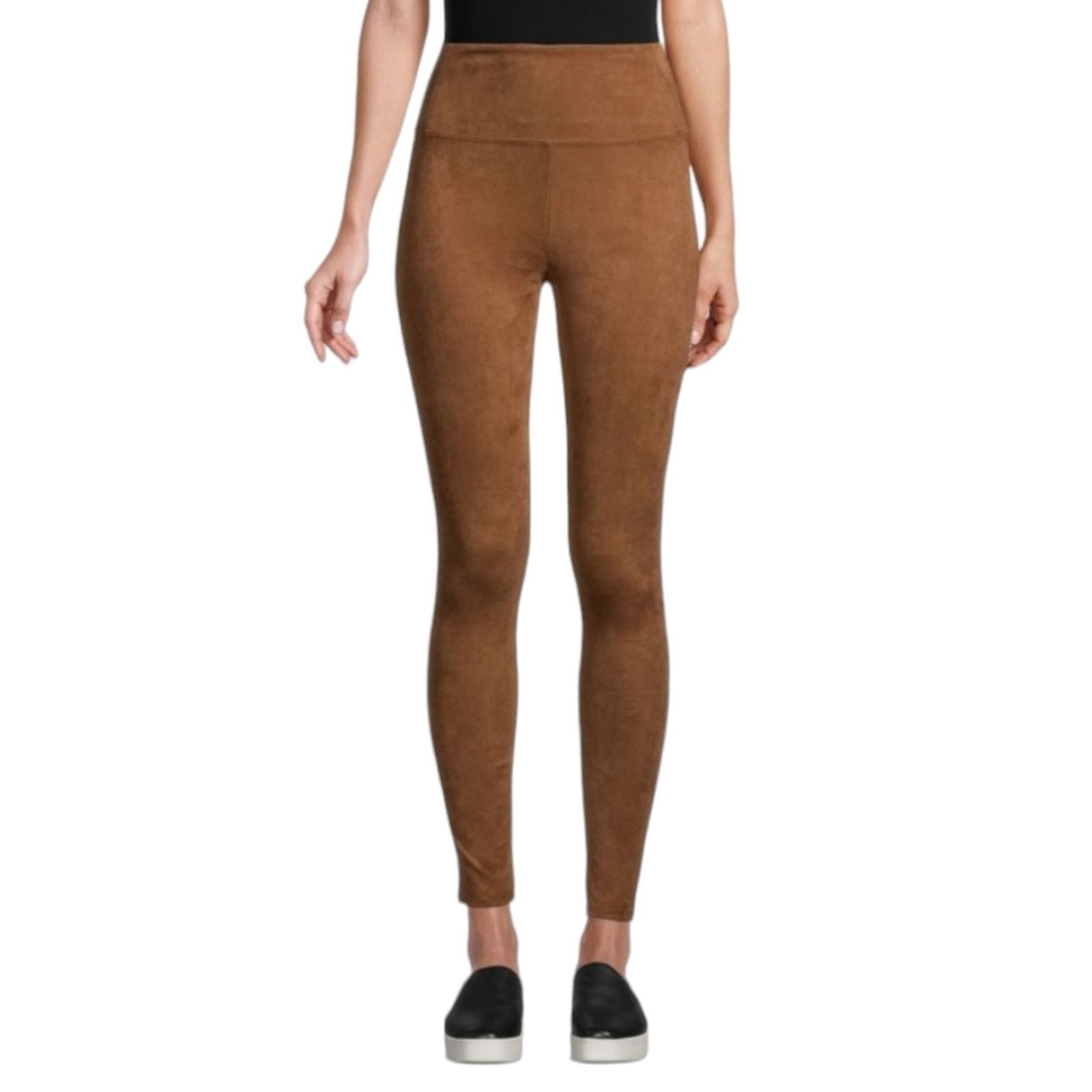 Saks Fifth Avenue Saks Fifth Avenue Black Label Faux Suede Legging Large Size 30" / US 8 / IT 44 - 4 Thumbnail