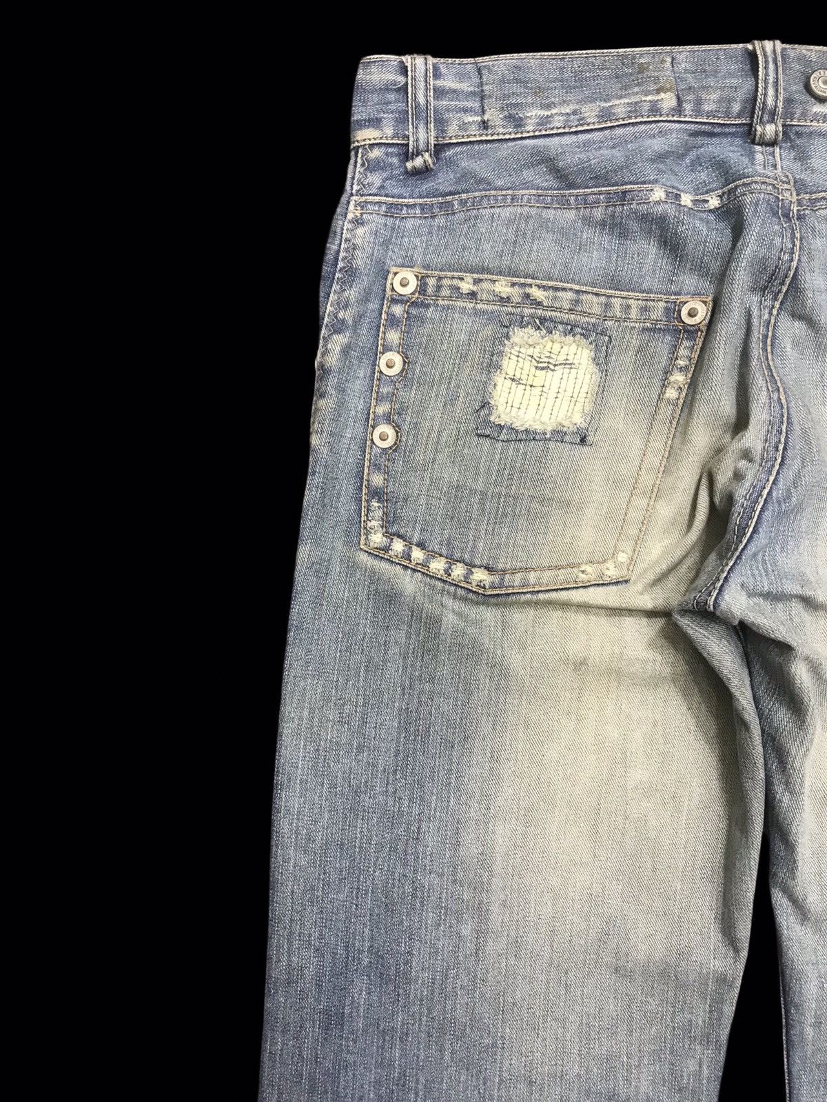 Japanese Brand 💥FLARE💥ARCHIVAL SNARL DISTRESSED DENIM F249 Size US 34 / EU 50 - 13 Thumbnail