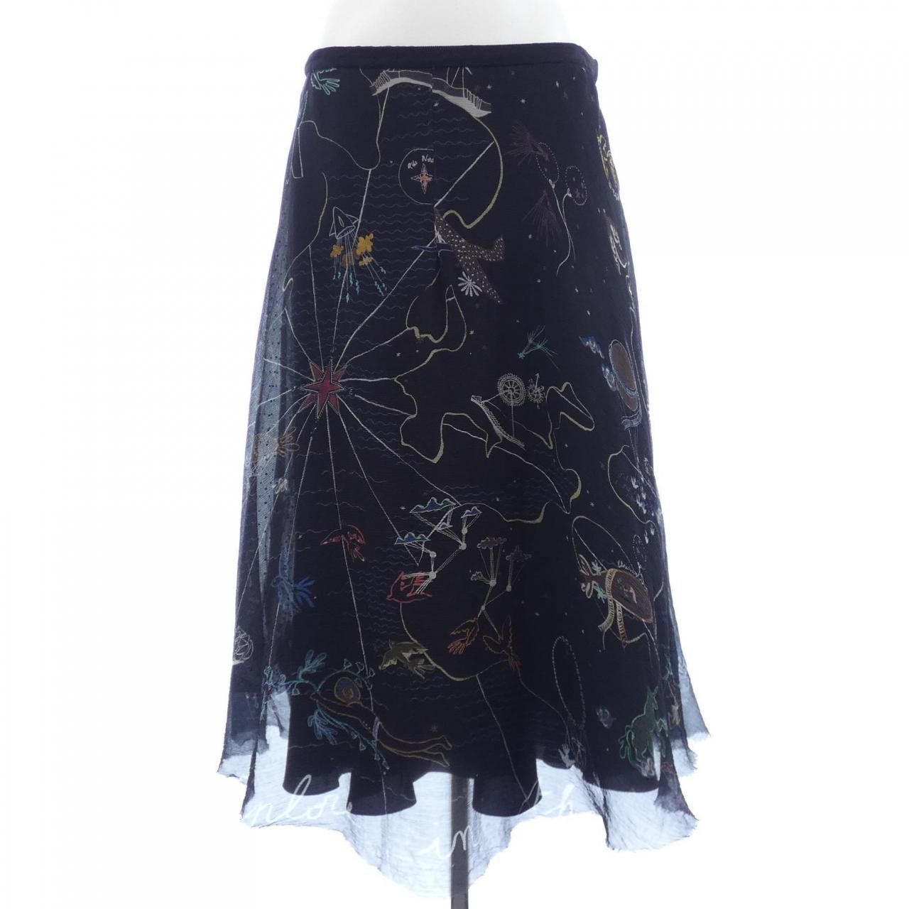 Dior Dior Christian Dior Silk Skirt Textile Skirts 7A21312A1672 DUTY FREE for USA Size ONE SIZE - 1 Thumbnail