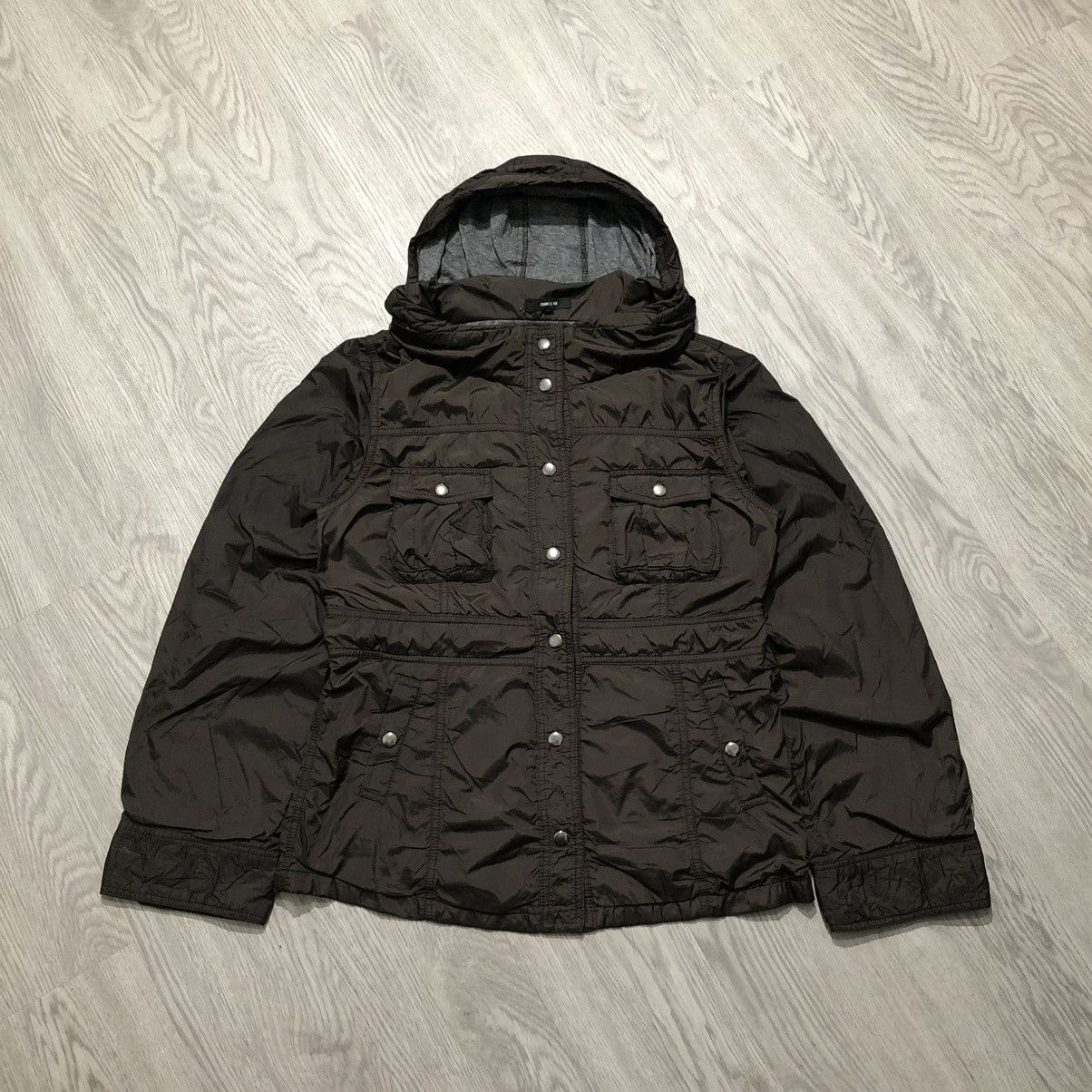 Comme Ca Ism 2000s Comme Ca Ism Jacket Luxury With Hoodie Dark Brown Size US M / EU 48-50 / 2 - 2 Thumbnail