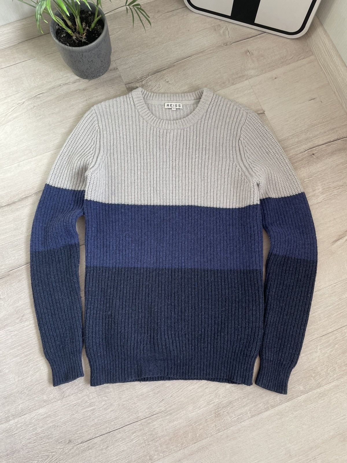 Reiss Rare Reiss Sweater Lambswool Knit Striped Y2k Design Size US S / EU 44-46 / 1 - 4 Thumbnail