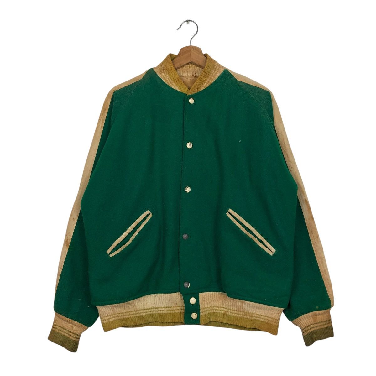 Vintage 🔥TRUE VINTAGE 1960’s VARSITY JACKET SPORTSWEAR LETTERMAN USA Size US M / EU 48-50 / 2 - 3 Thumbnail