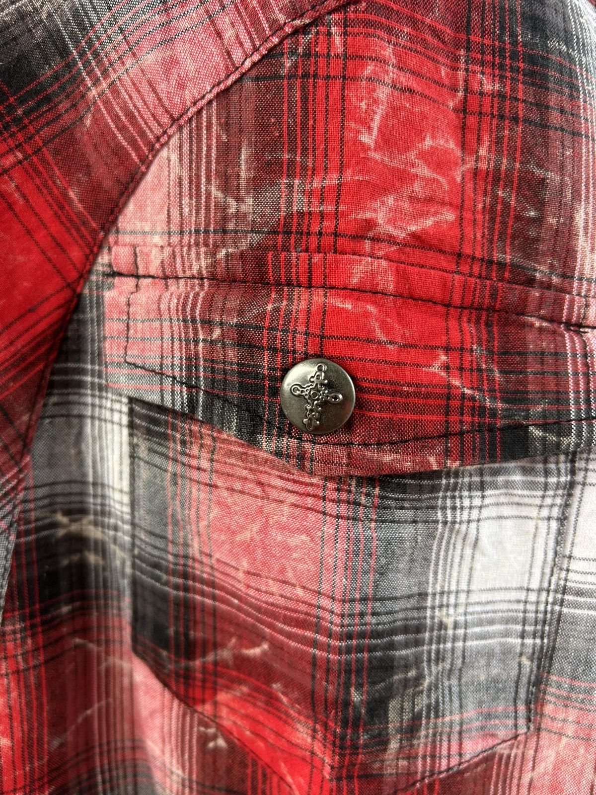 In The Attic In the Attic Changeable Design Distressed Punk Flannel Shirt Size L / US 10 / IT 46 - 3 Thumbnail
