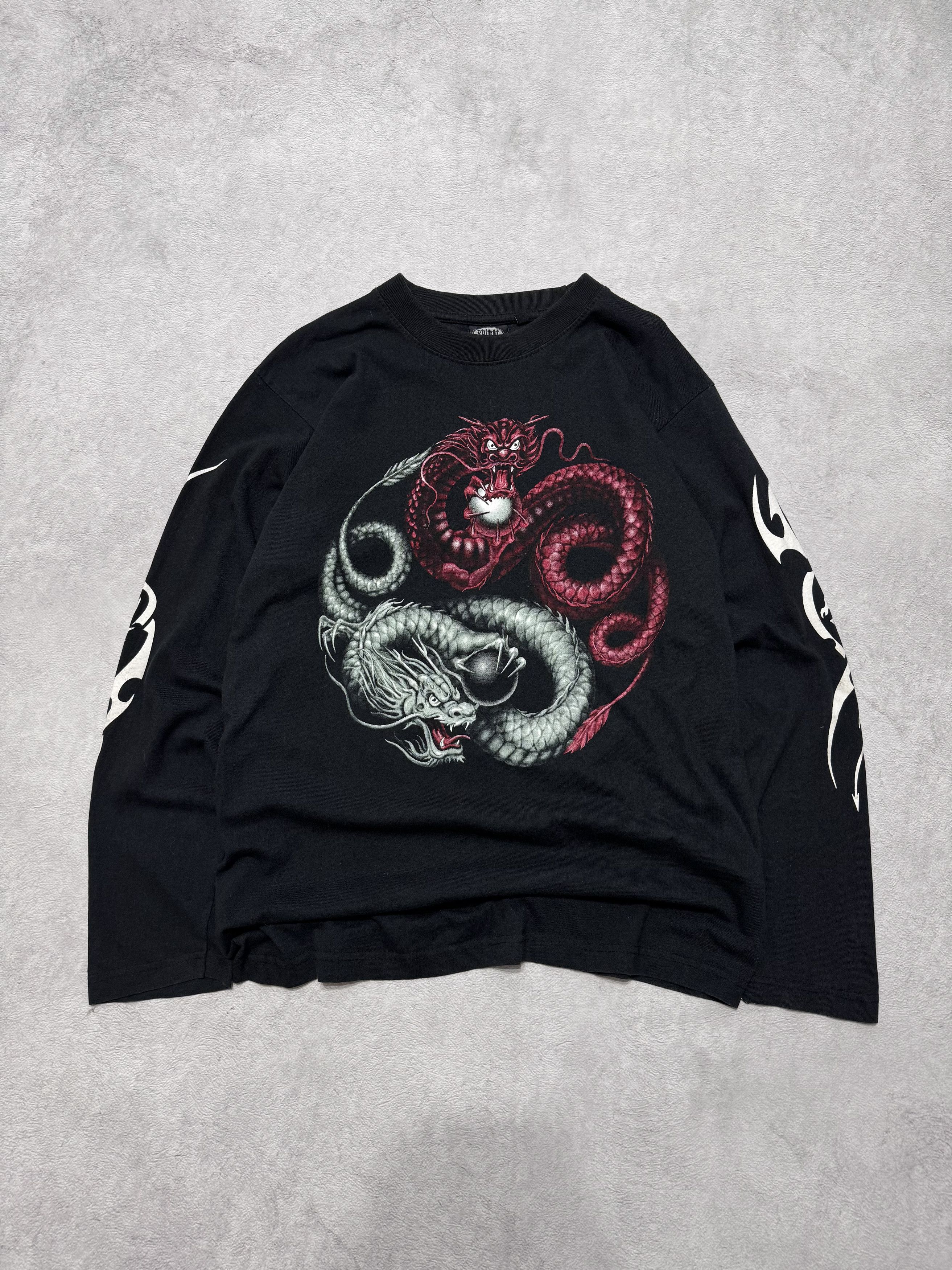 Affliction Vintage All Over Print Dragon Spiral Long Sleeve Size US M / EU 48-50 / 2 - 1 Thumbnail