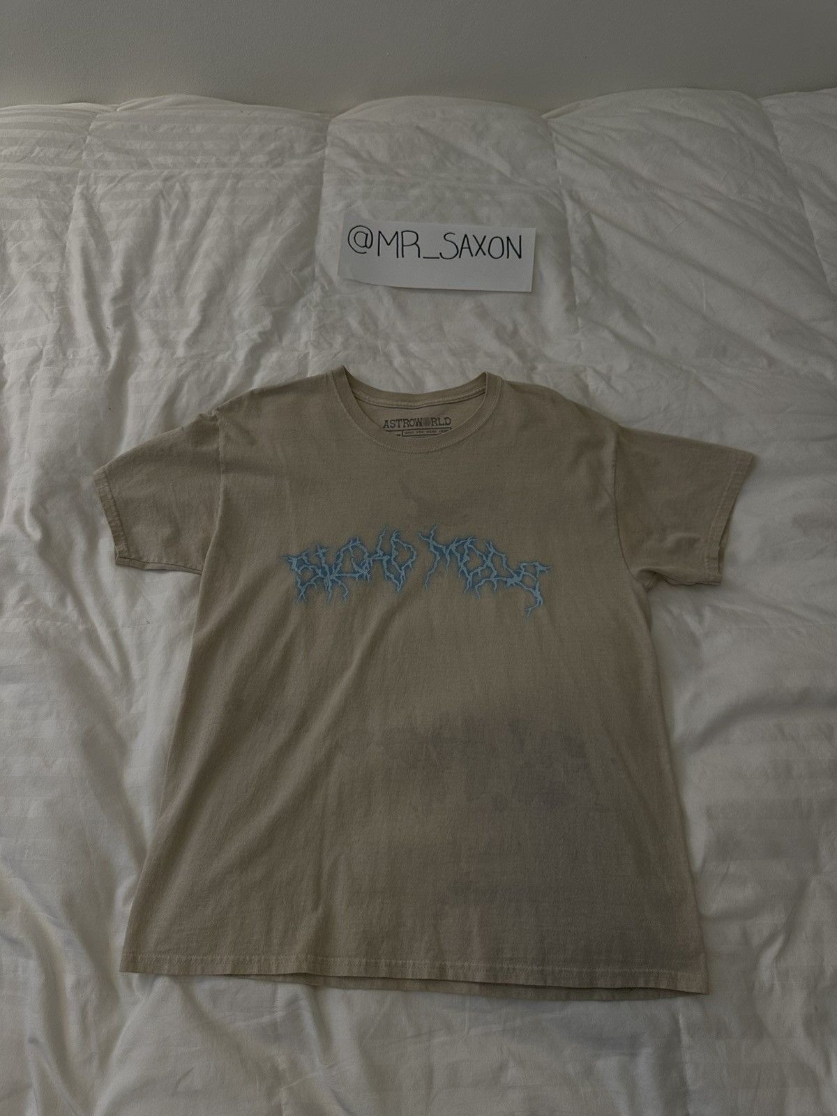 Travis Scott Cactus Jack Sicko Mode Astroworld Hip Hop Rap Tour Merch Tee store in Tan