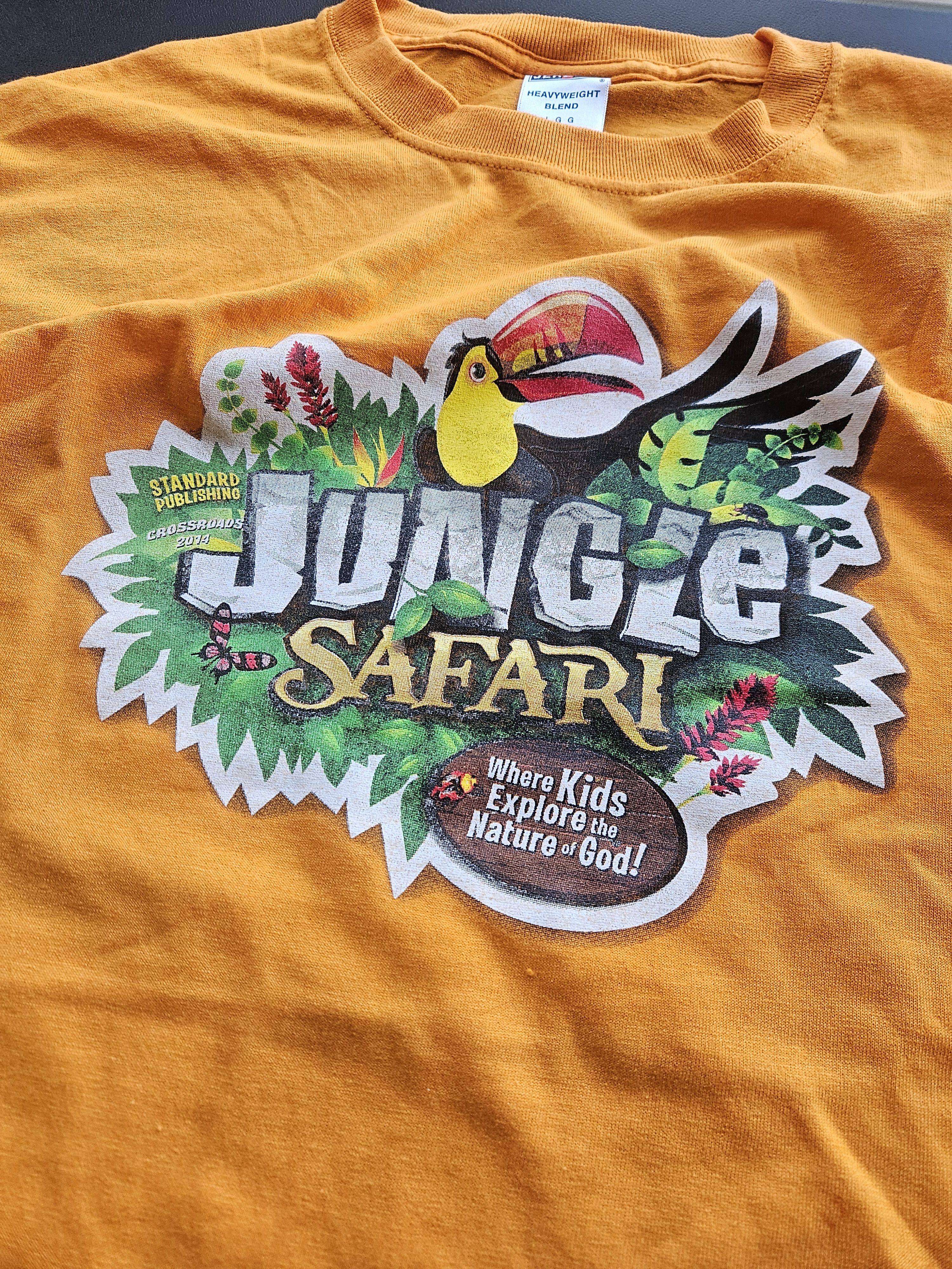 Jerzees Jungle Safari Where Kids Learn The Nature Of God Y2K Tee Size US L / EU 52-54 / 3 - 2 Thumbnail