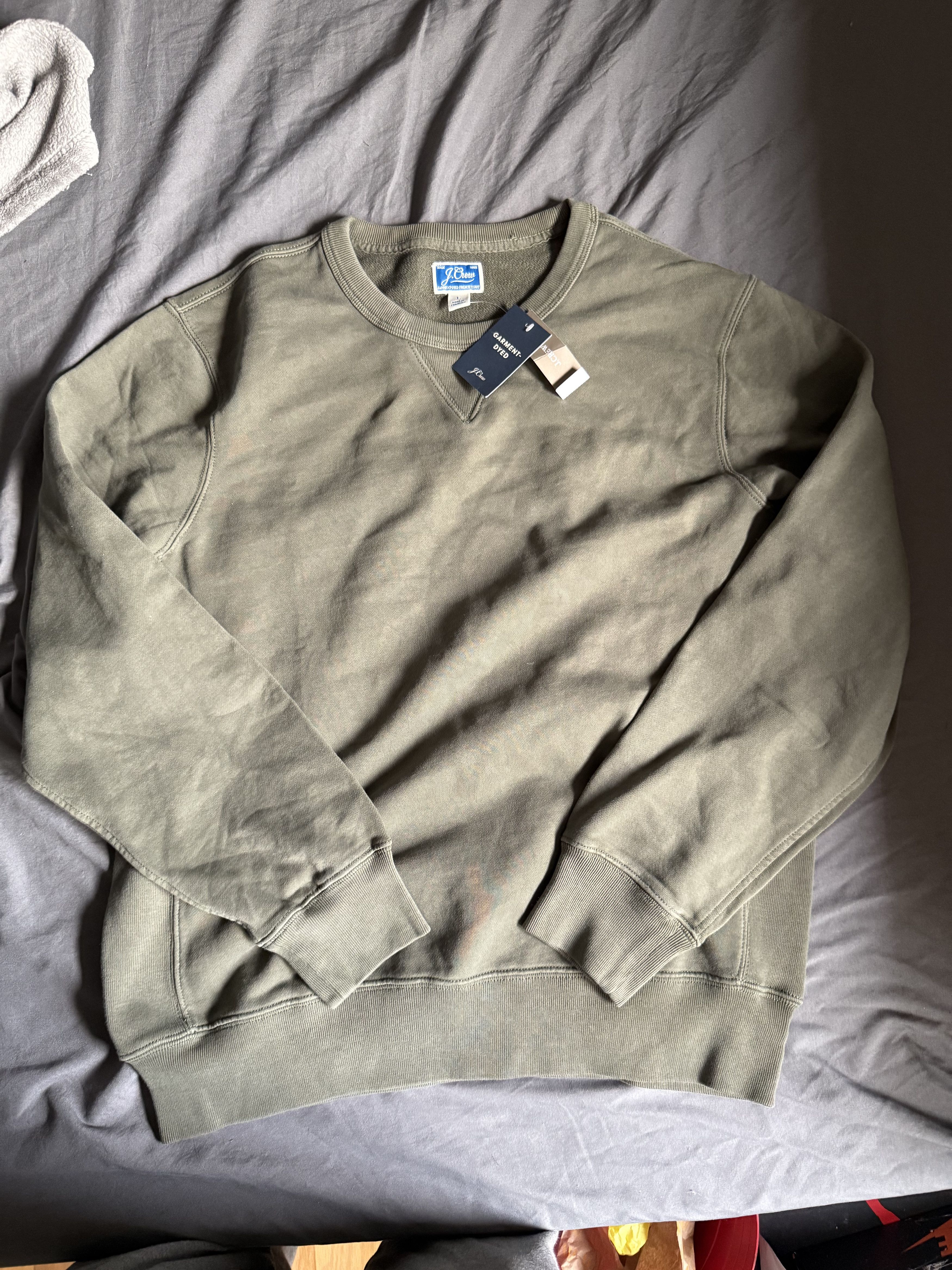J.Crew J. Crew Garment-dyed french terry crewneck sweatshirt AD306 Size US L / EU 52-54 / 3 - 2 Thumbnail