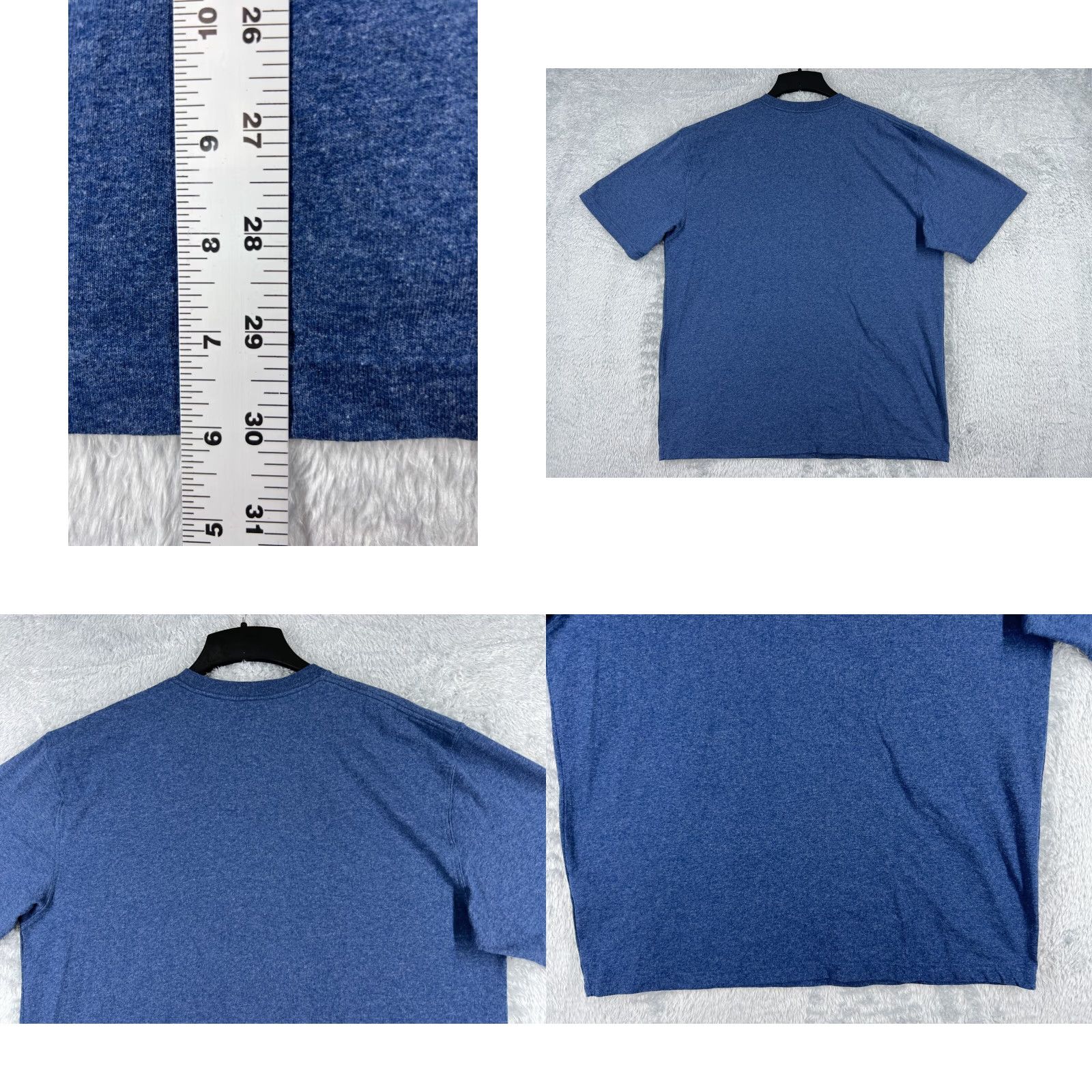 Carhartt Carhartt Shirt Men Large Blue Short Sleeve Cotton Poly Blend Pocket Crew Neck Size US L / EU 52-54 / 3 - 9 Thumbnail