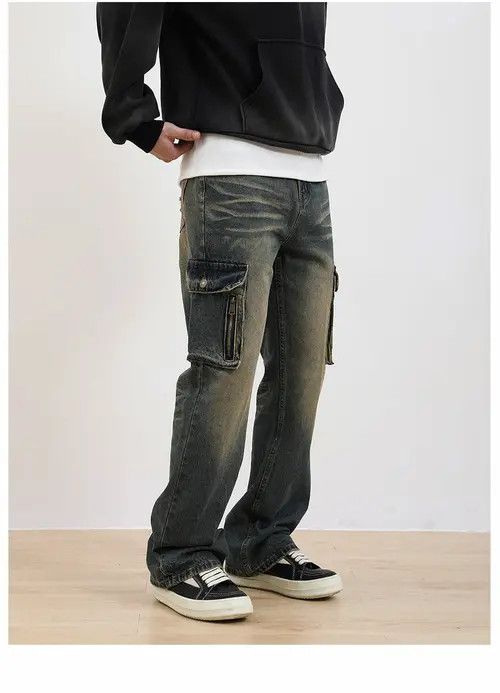 VIBE y2k washed faded grunge utility cargo pants Size US 32 / EU 48 - 8 Thumbnail