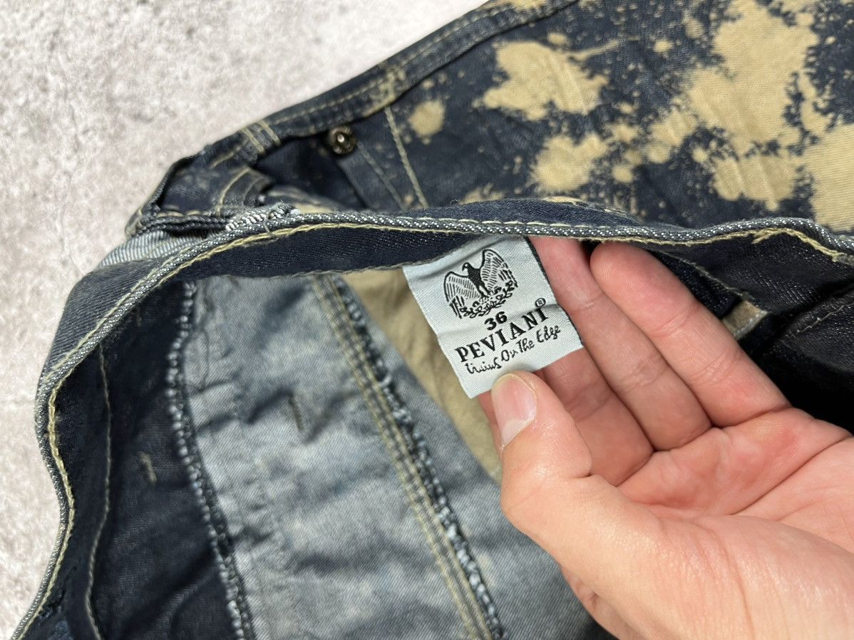 Japanese Brand Avante Garde Double Waisted Painted Denim Oants Size US 36 / EU 52 - 8 Thumbnail